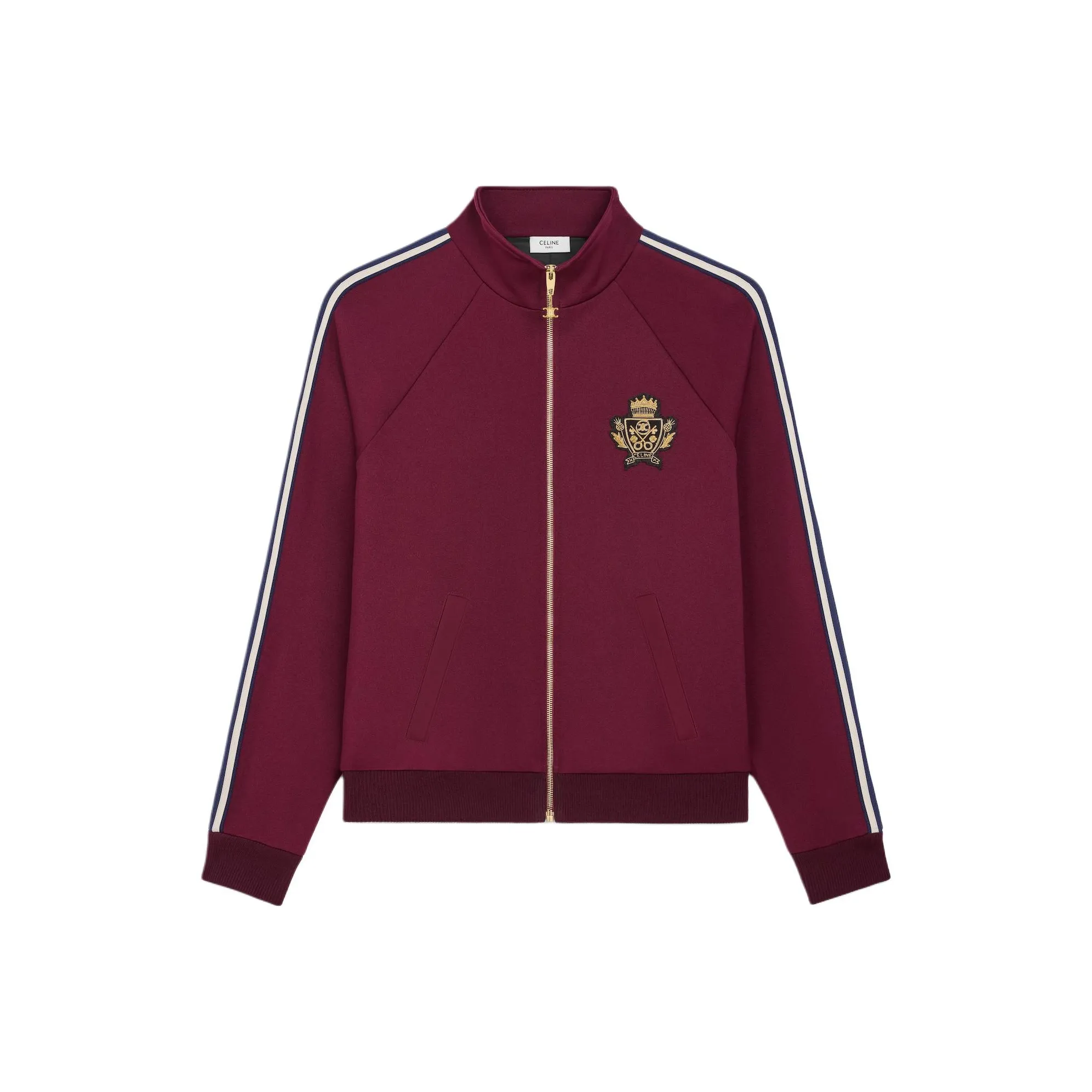 CELINE Blason Tracksuit Jacket In Double Face Jersey