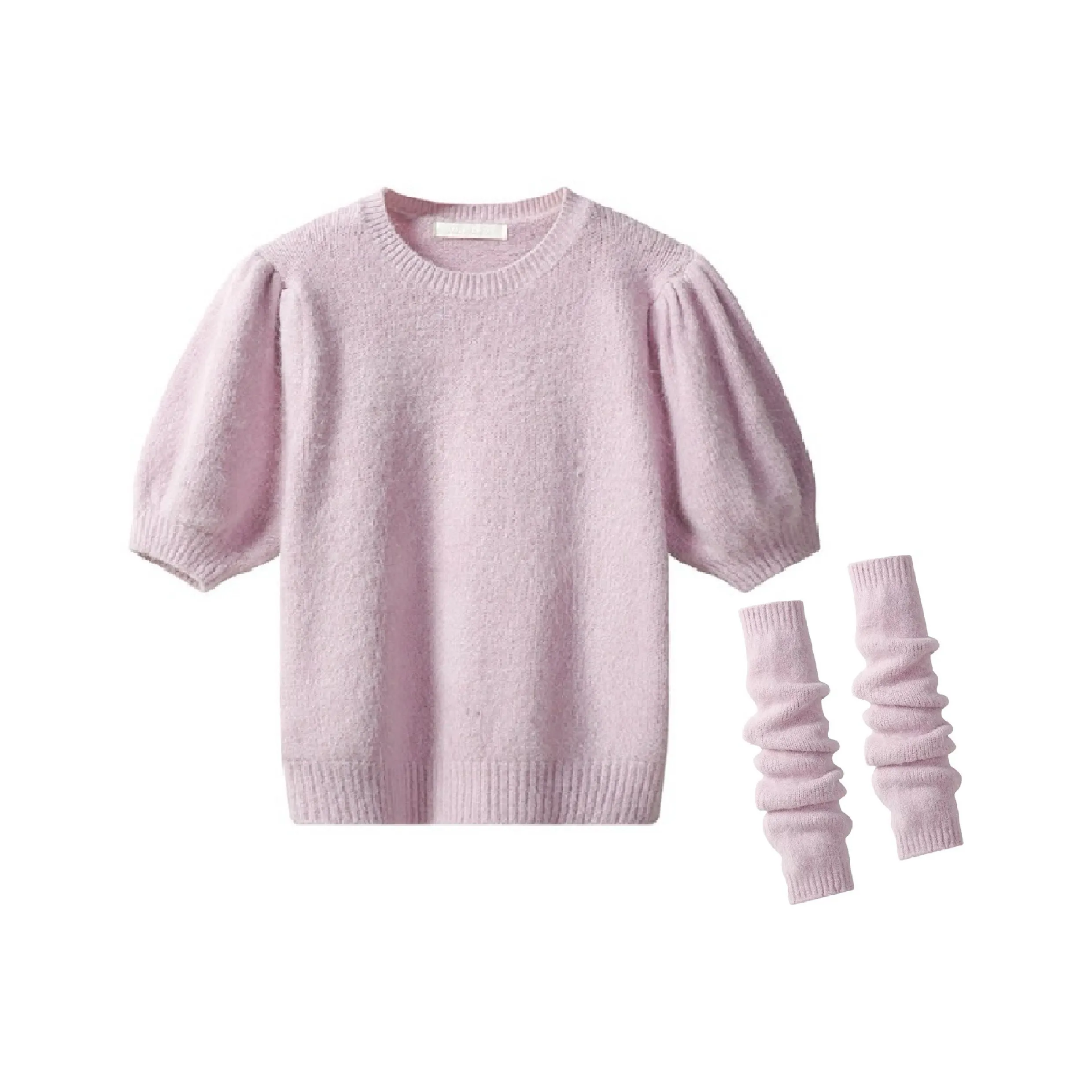 Umoumo Трикотаж Женский Розовый Фиолетовый