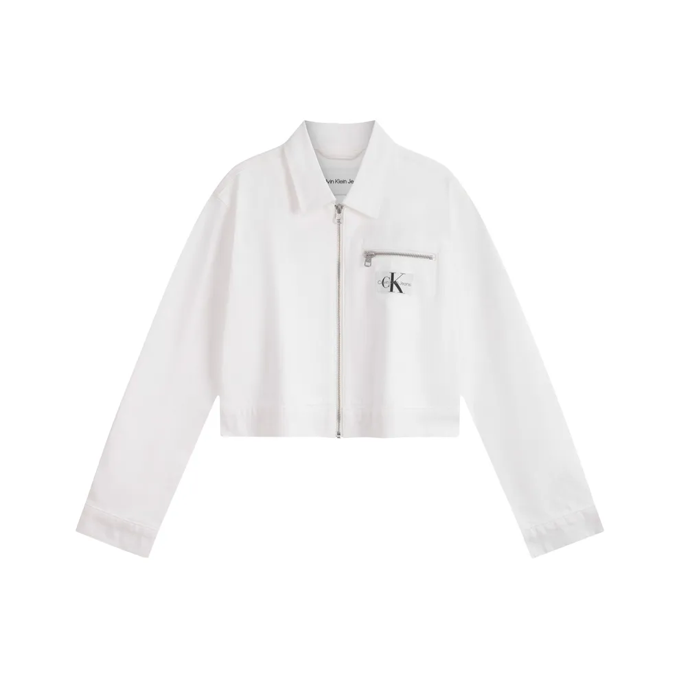 CALVIN KLEIN Jacket Women's White Denim