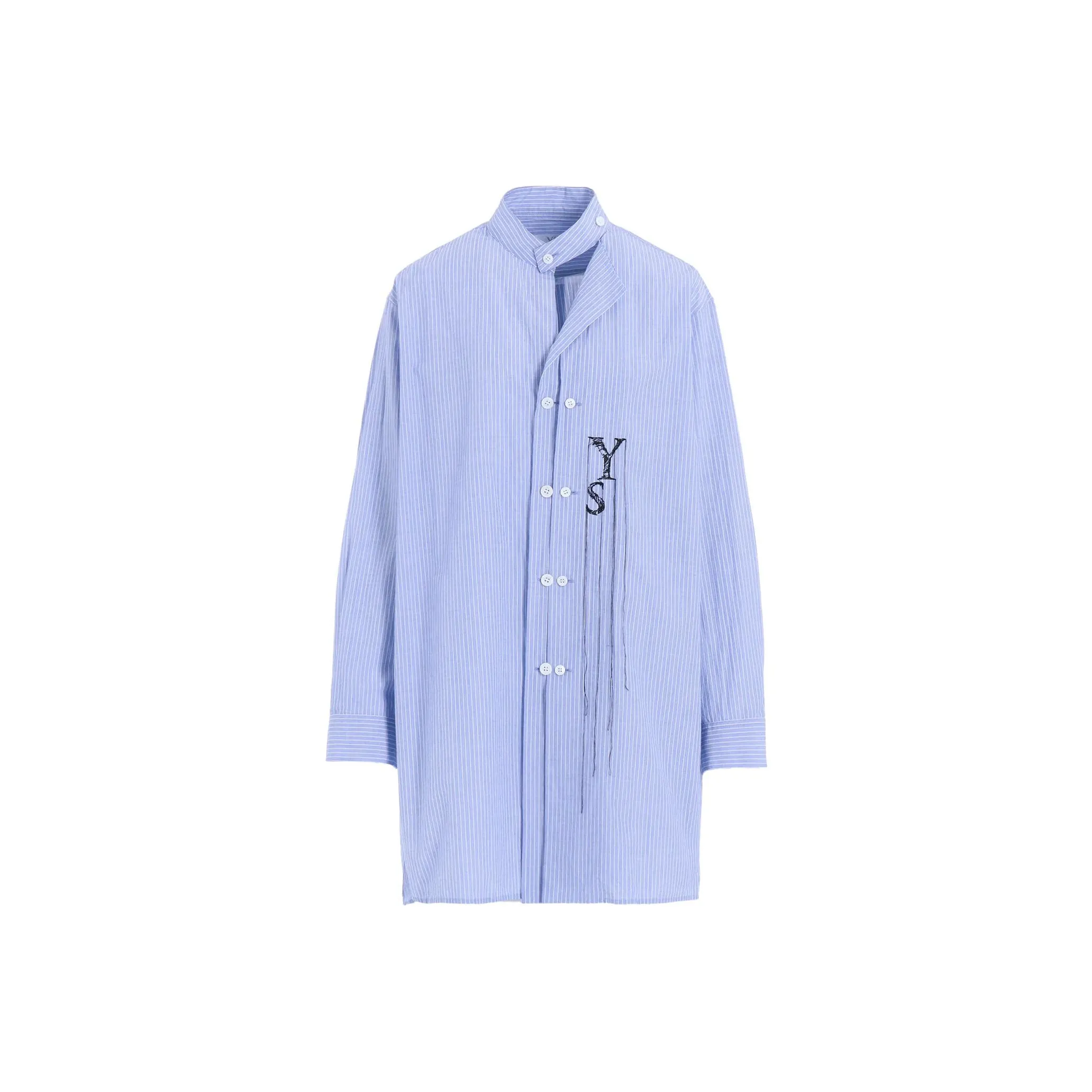 Yohji Yamamoto Longline Striped Shirt