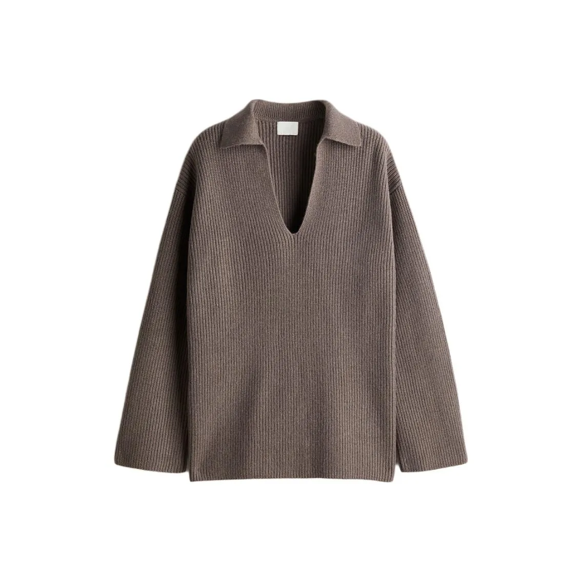 H M Трикотаж Женский Темно-Бежевый Серый