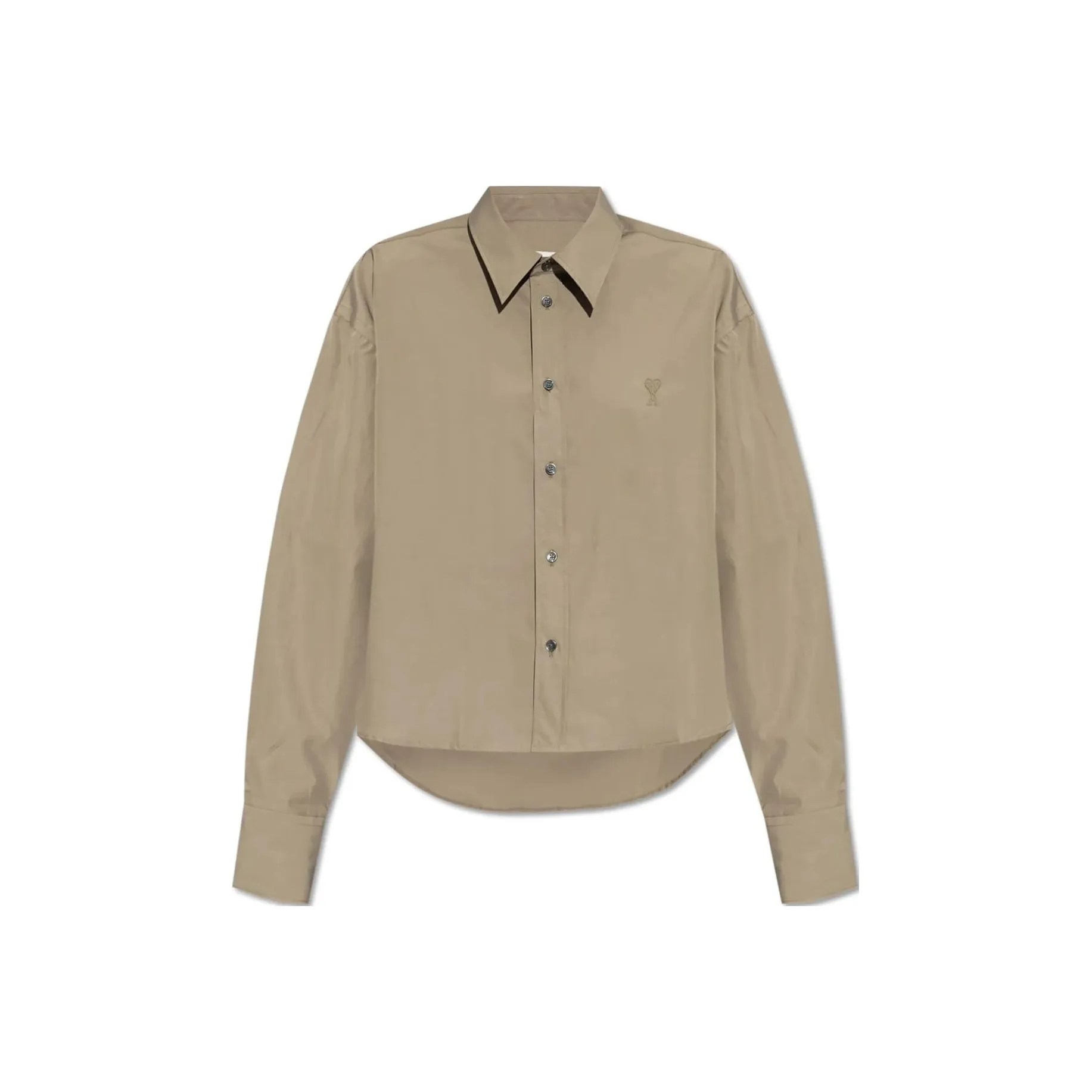 Ami Paris Cropped Oversized Shirt