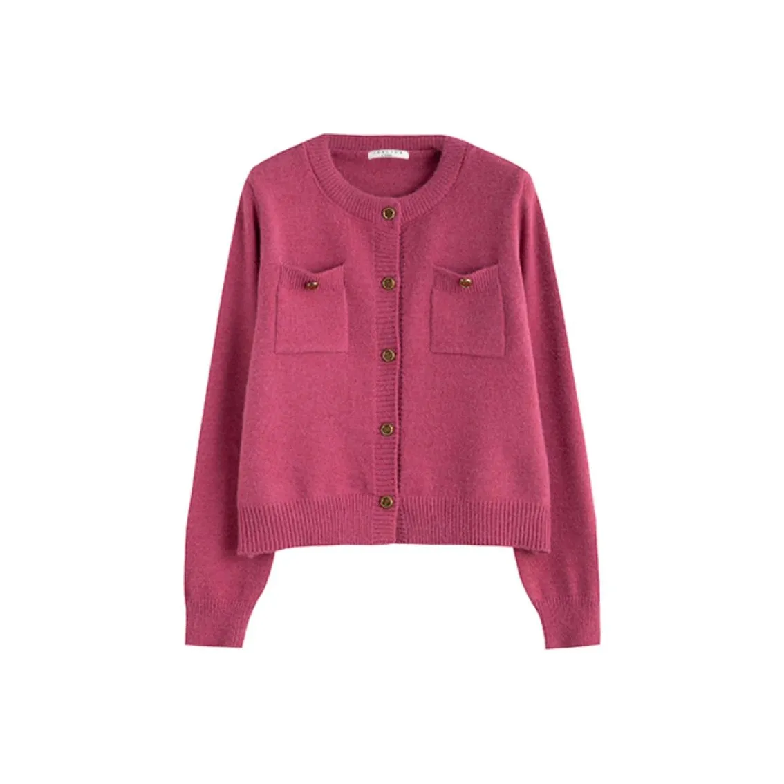 Tonlion Трикотаж Женский Винтажный Розовый