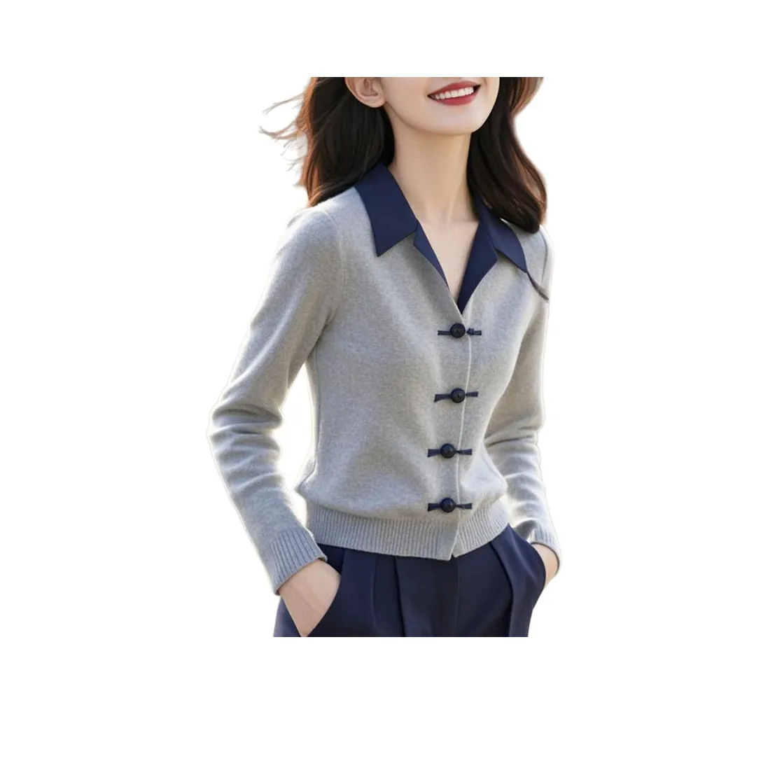 Flowers in water Трикотаж Женский Серый