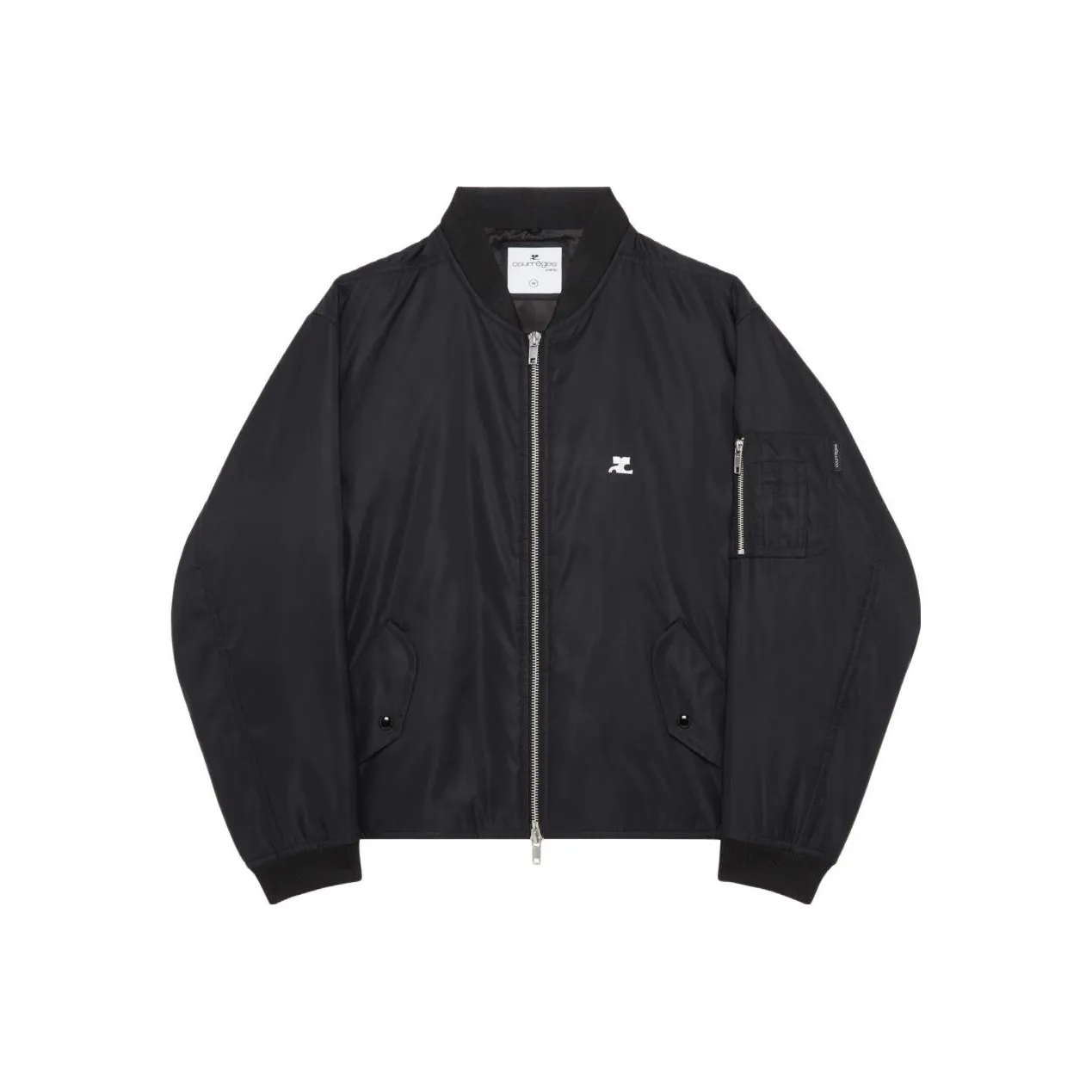 Courrèges Embroidered Bomber Jacket 'Black'