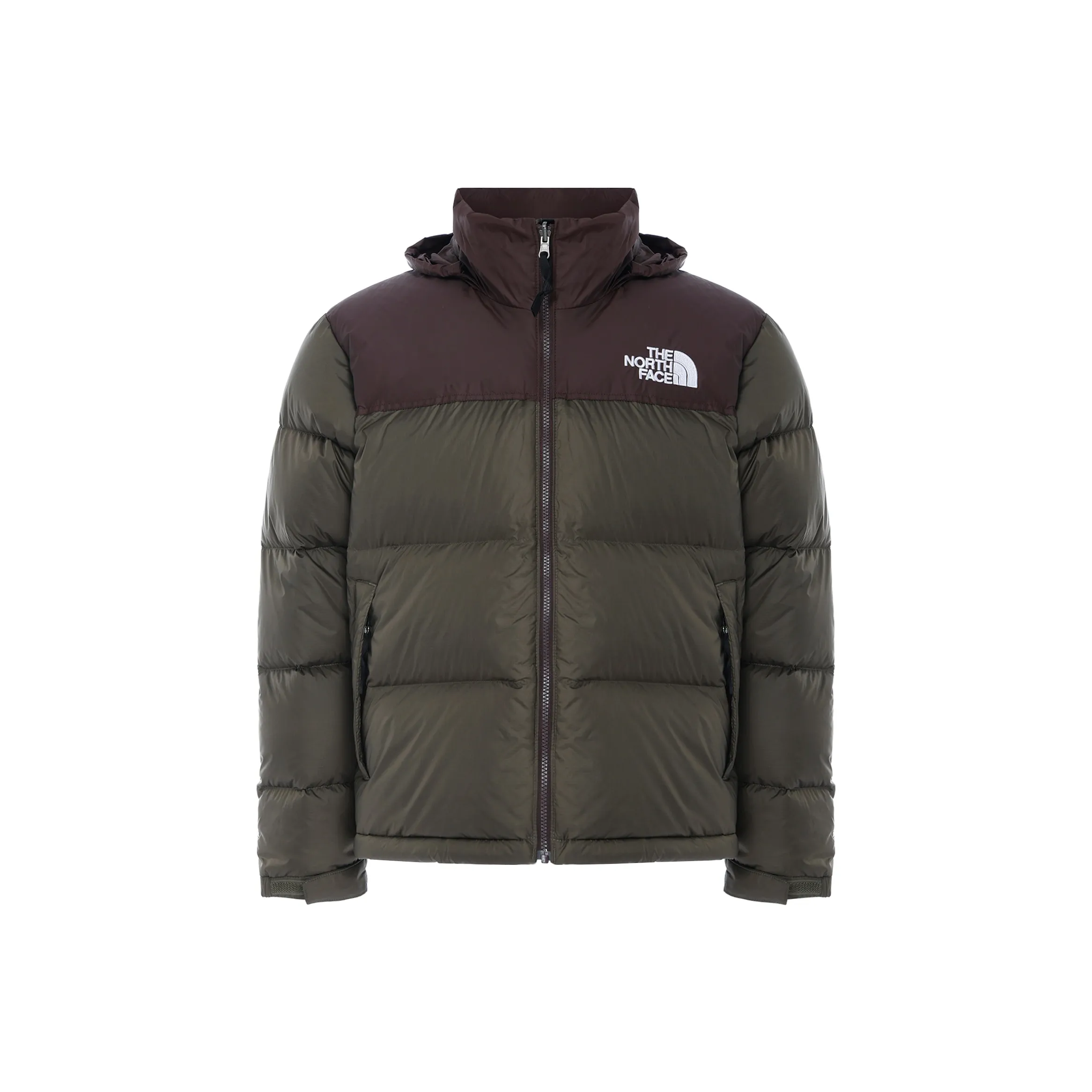 THE NORTH FACE 1996 Collection Down Jacket Women's Vintage Maillard Style Brown Green
