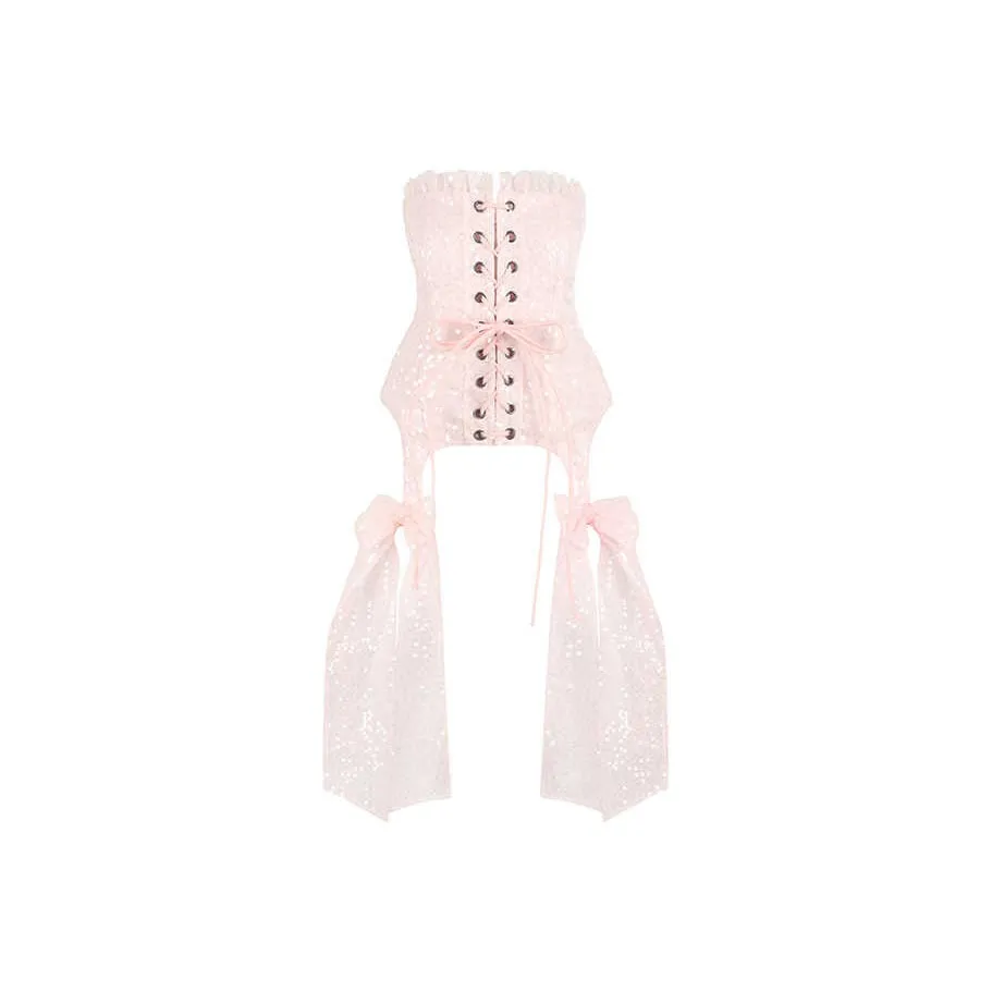 Selkie Нежно-розовый Женские Топы без бретелек