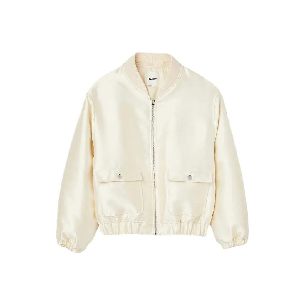 Sandro Jackets Women's Beige Yellow