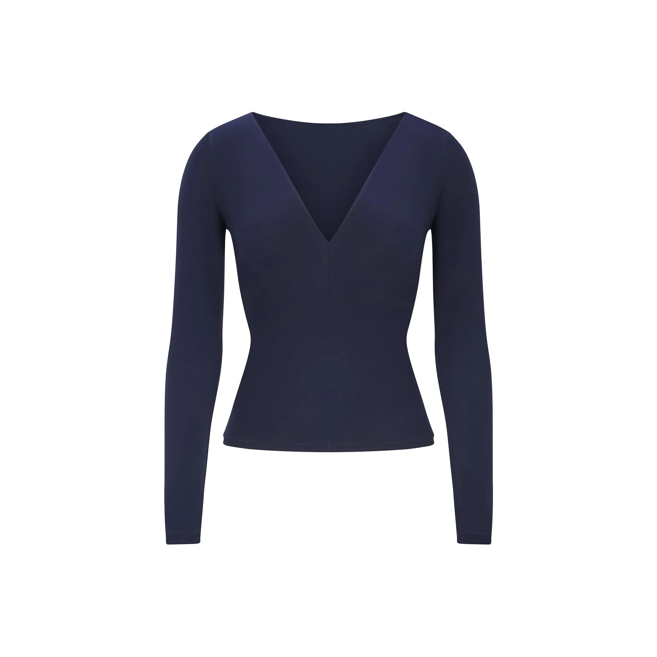 SKIMS Стандартная футболка Женская Темно-синий Морской синий