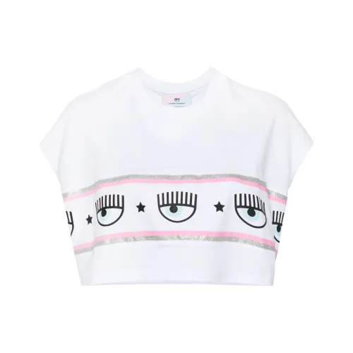 Chiara Ferragni Белые Женские Т-рубашки