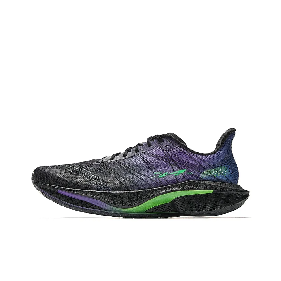 ANTA Mach 4Pro V2 Slip Устойчивый к истиранию Низкий Топ Повседневные Беговые кроссовки Мужские Черный Фиолетовый