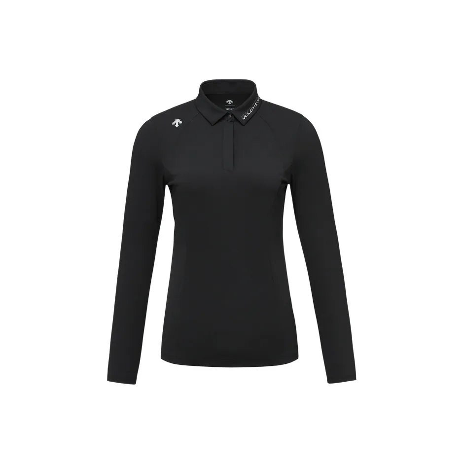 DESCENTE Golf FIELD Polo Shirt Women's Black
