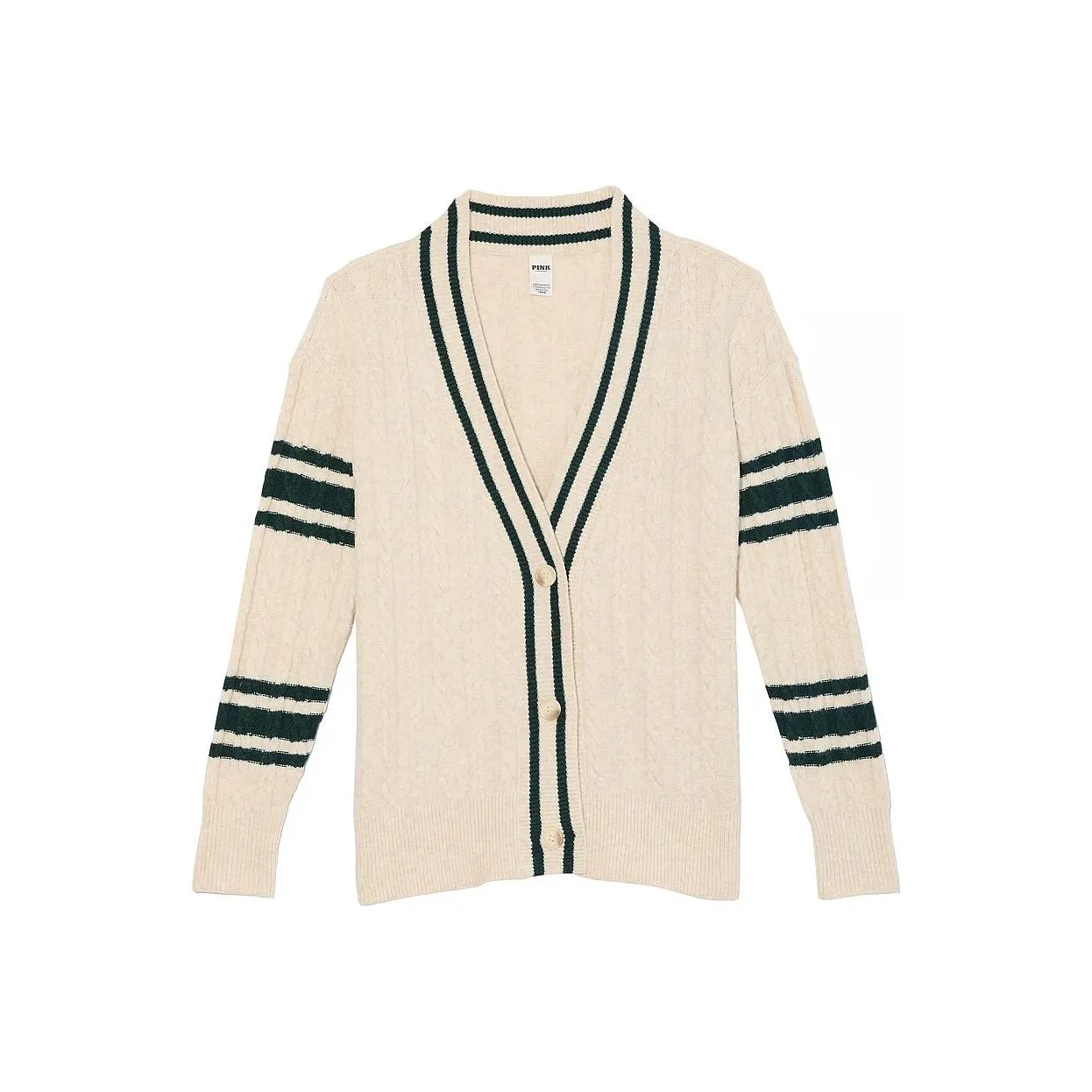 Victoria's Secret Розовый Collegiate Cable KNIT OVERSIZED Кардиган NH Трикотаж Женские Натуральный Вереск Цветочный дизайн