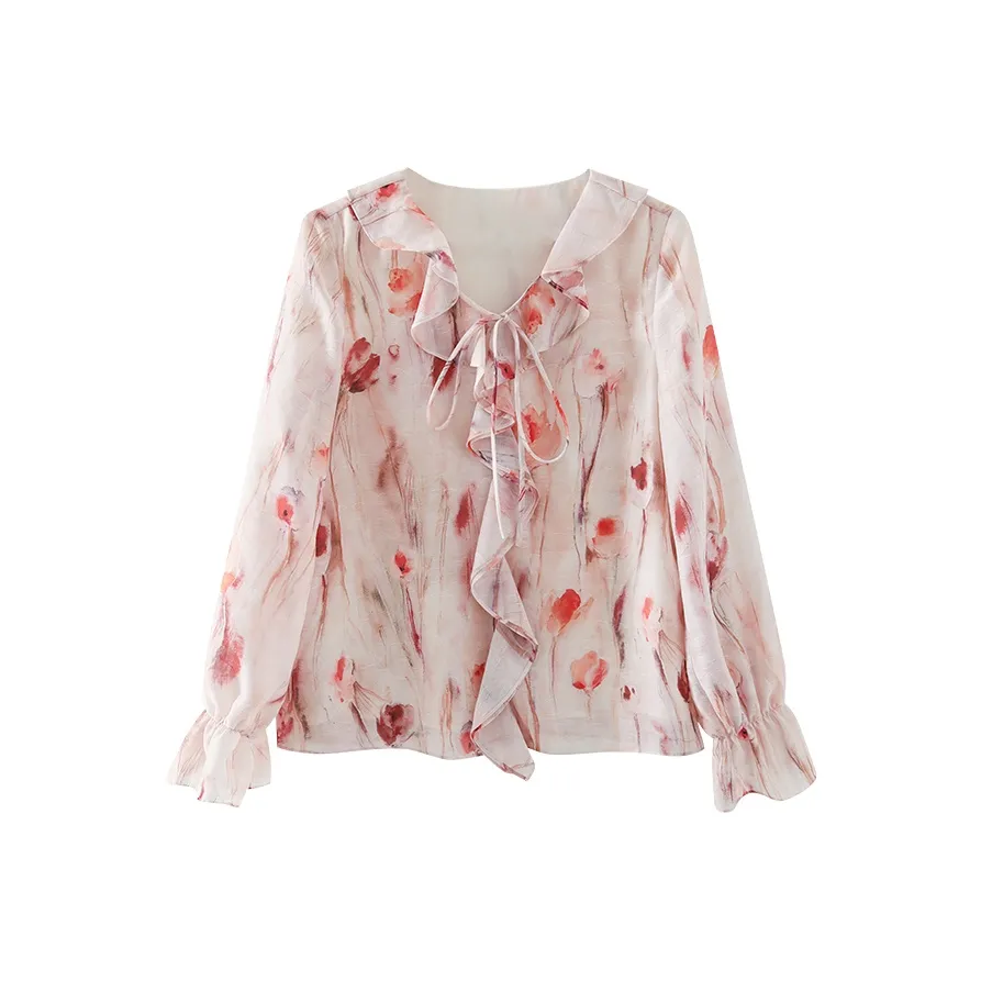 YALIDA Shirts Women's Pink M0