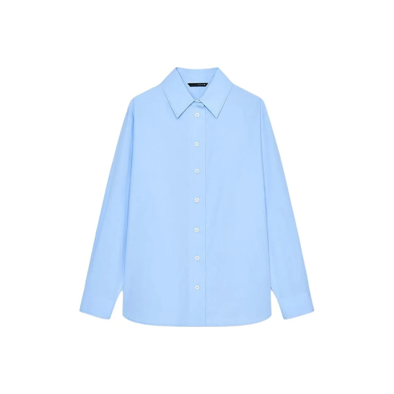 ZARA Небесно-голубые Женские Рубашки