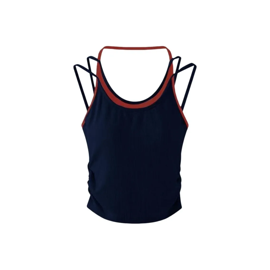 ABBY GODDESS Топ на бретелях Женский Темно-синий