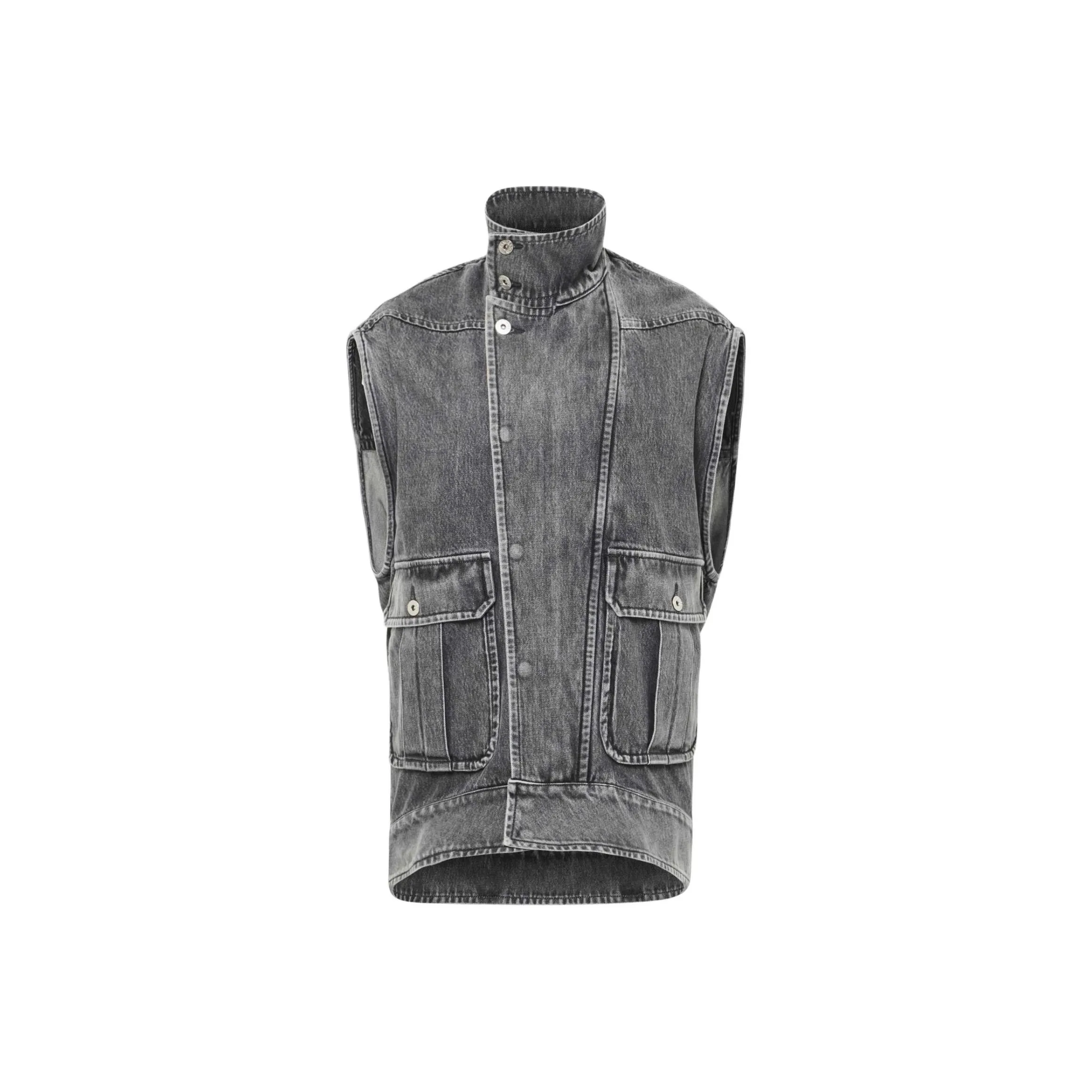 JW Anderson High neck Denim Gilet