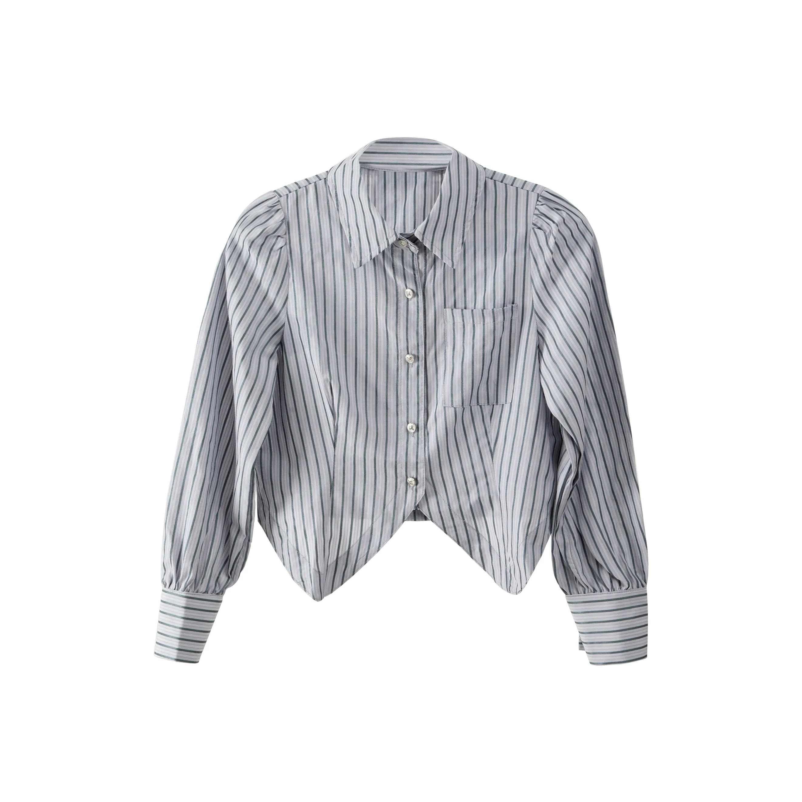 IQC Shirts Women's Blue Stripes