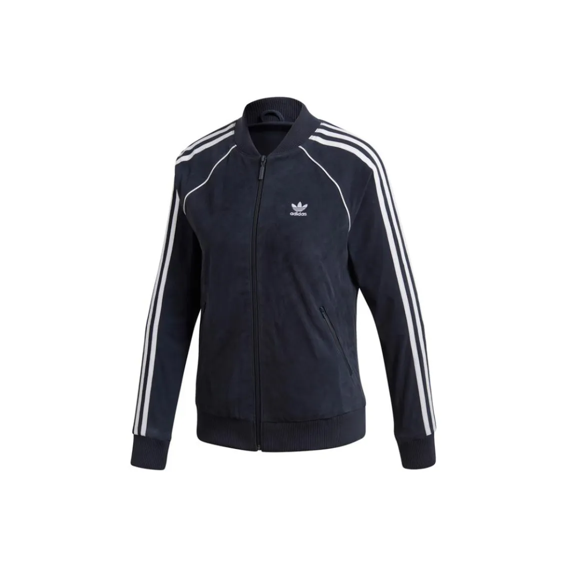 Adidas Originals LEATHER SST TT Jacket Women's Blue