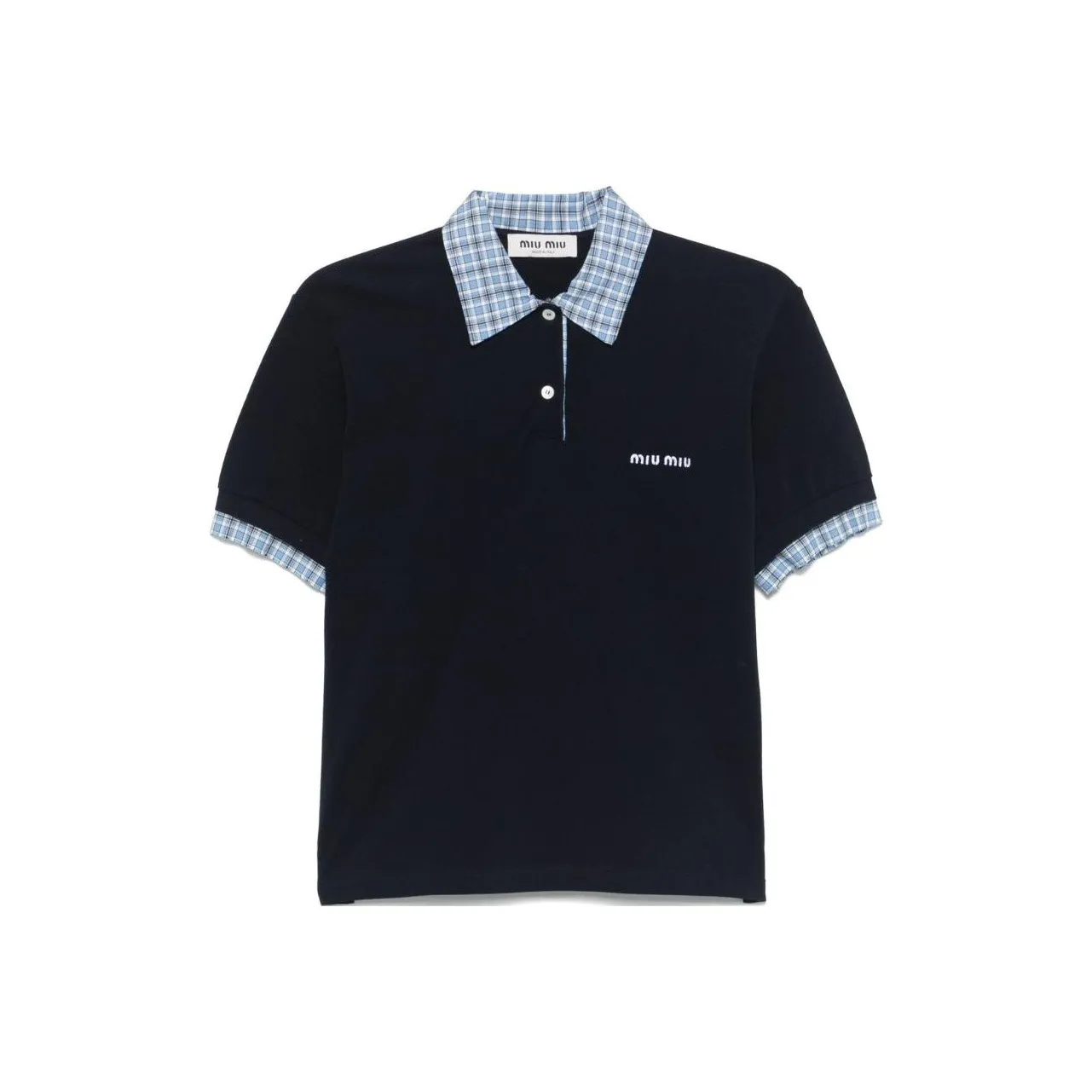 MIU MIU Layered effect Polo Shirt