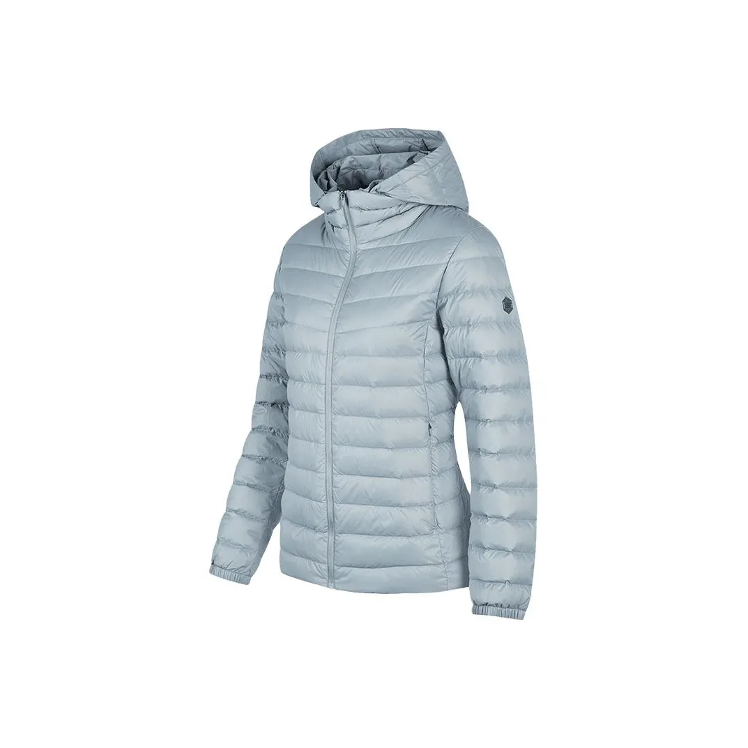 Skechers Пуховик Женский Светло-Синий