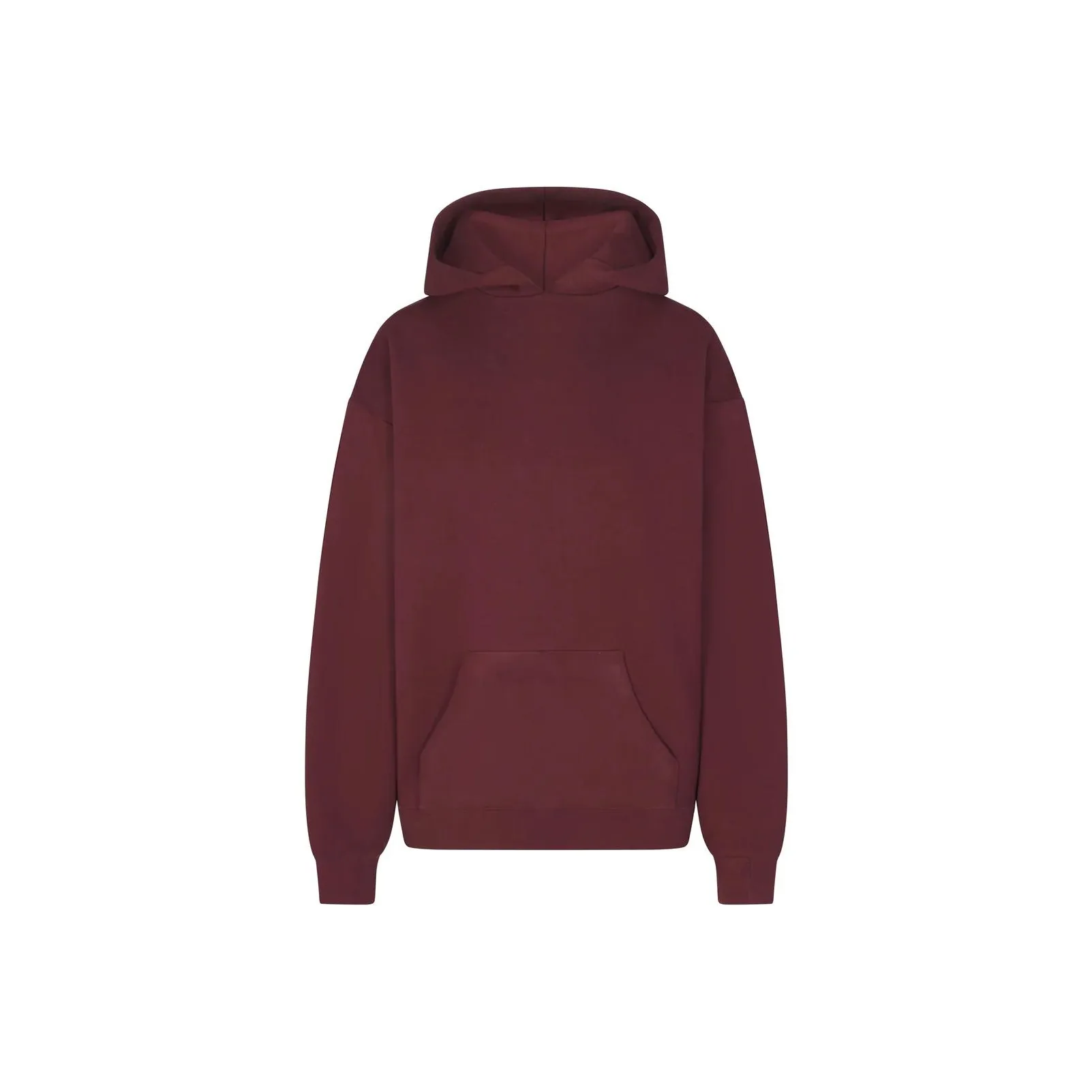 SKIMS COTTON FLEECE OVERSIZED HOODIE Sweatshirt Women's OXBLOOD/Fuchsia