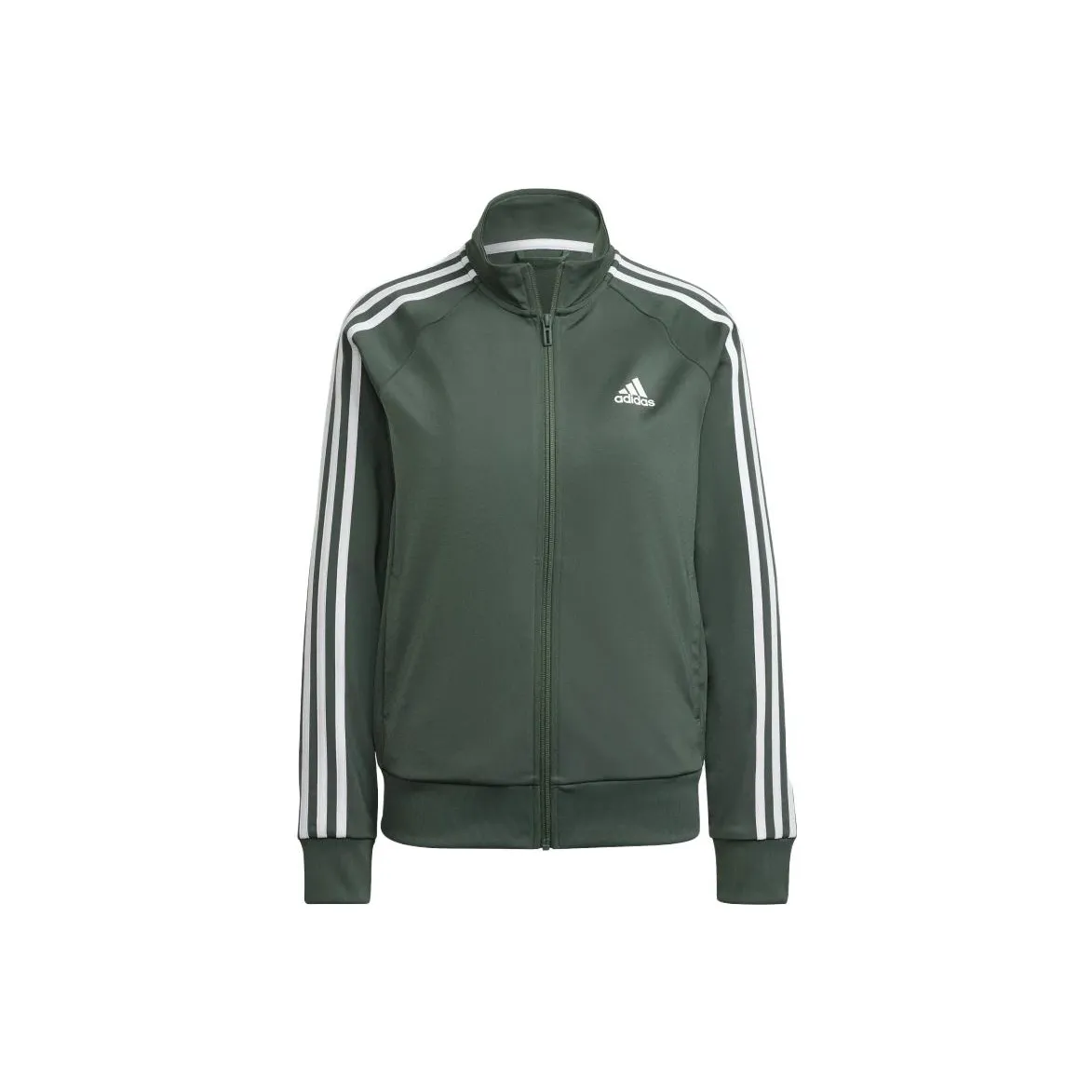 Adidas Free Shipping With AdiClub Primegreen Essentials Warm Up Slim 3 Stripes Track Jacket
