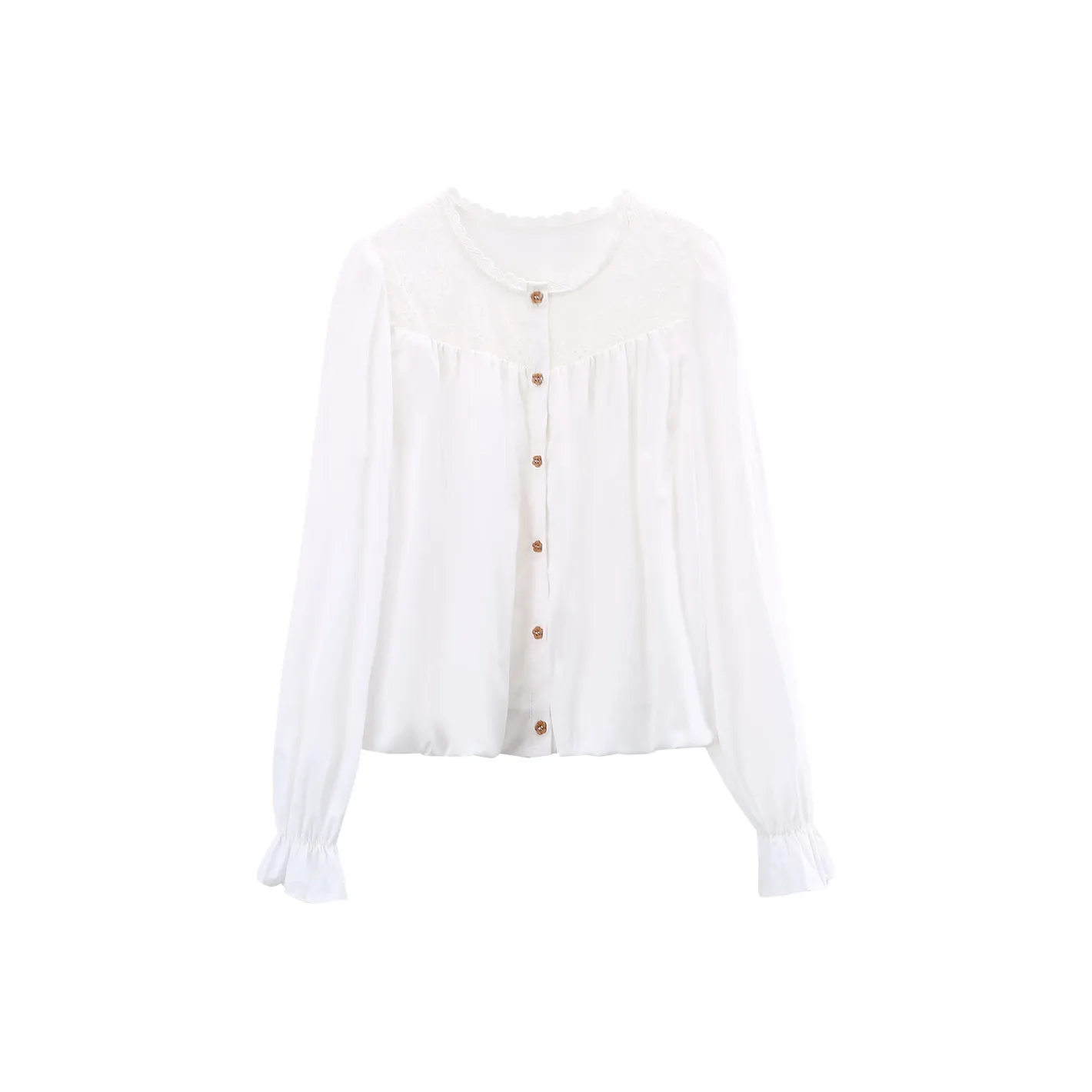 A paradise for awakening Рубашка Женская Белая