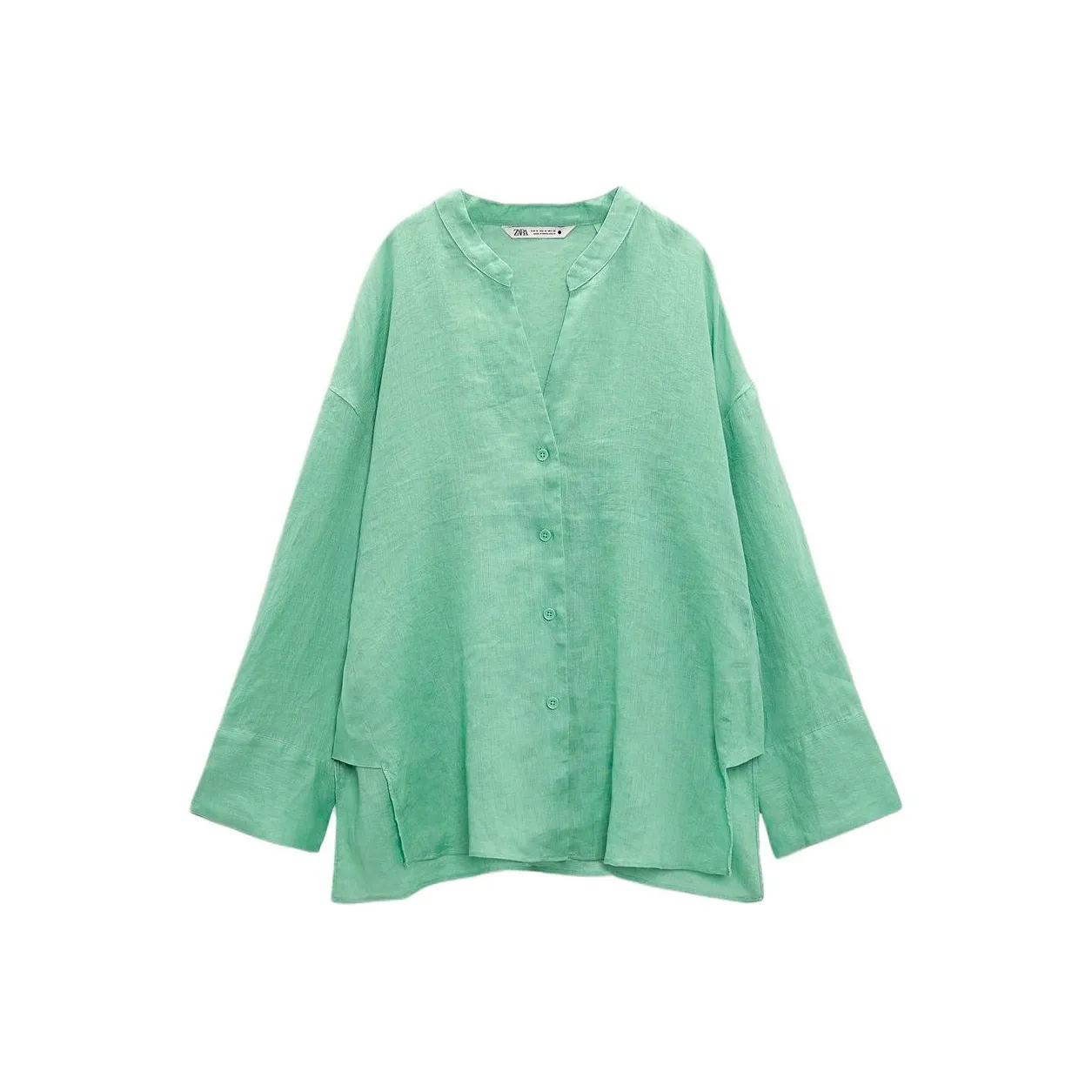 ZARA Shirt Women's Verdant Green