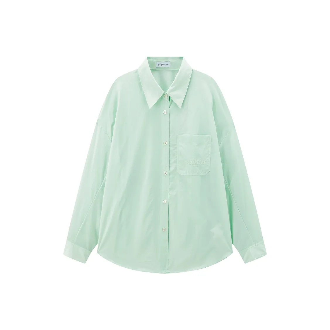 PEACEBIRD Аква-зеленая рубашка Женские рубашки