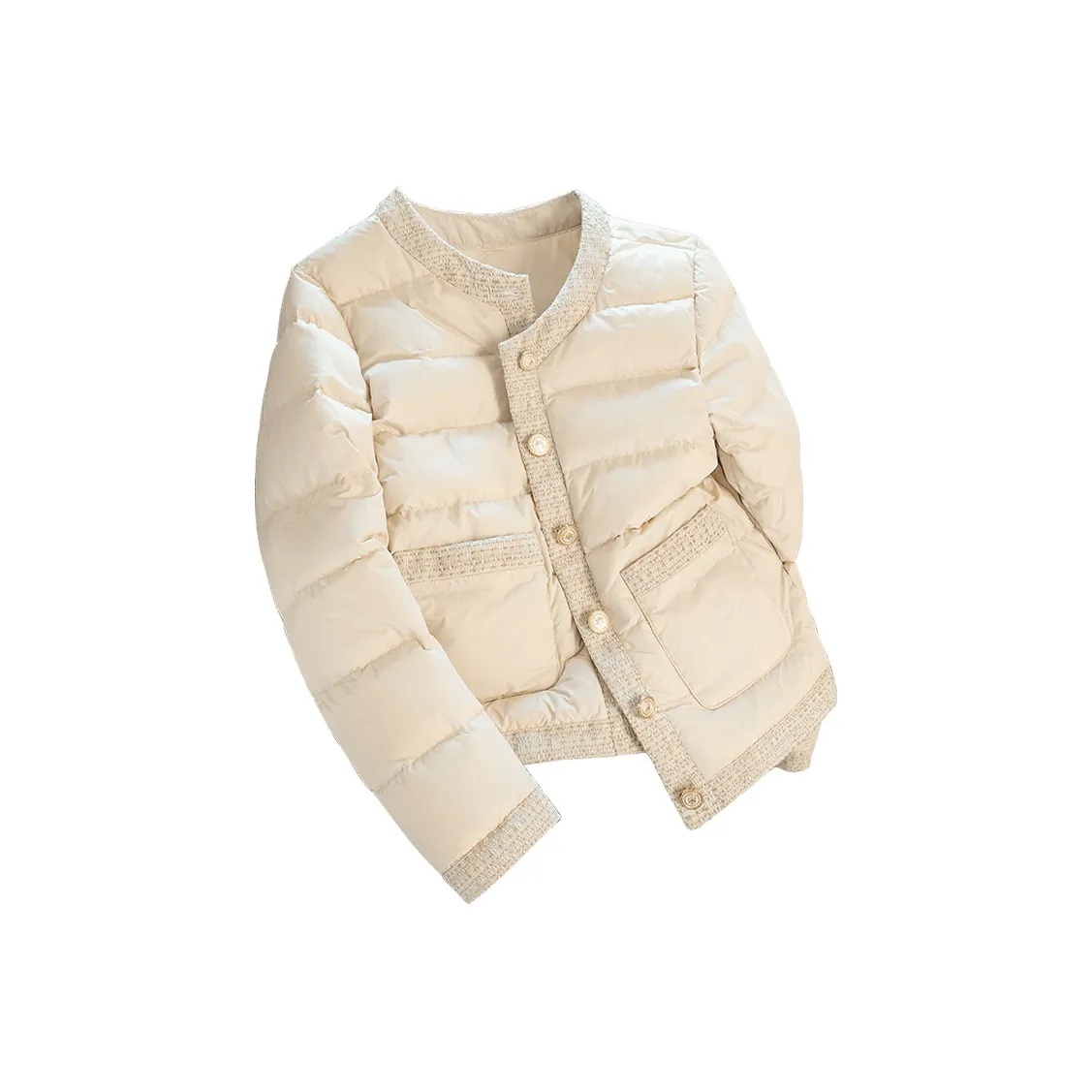 Cypress House Пуховик Женский Бежевый