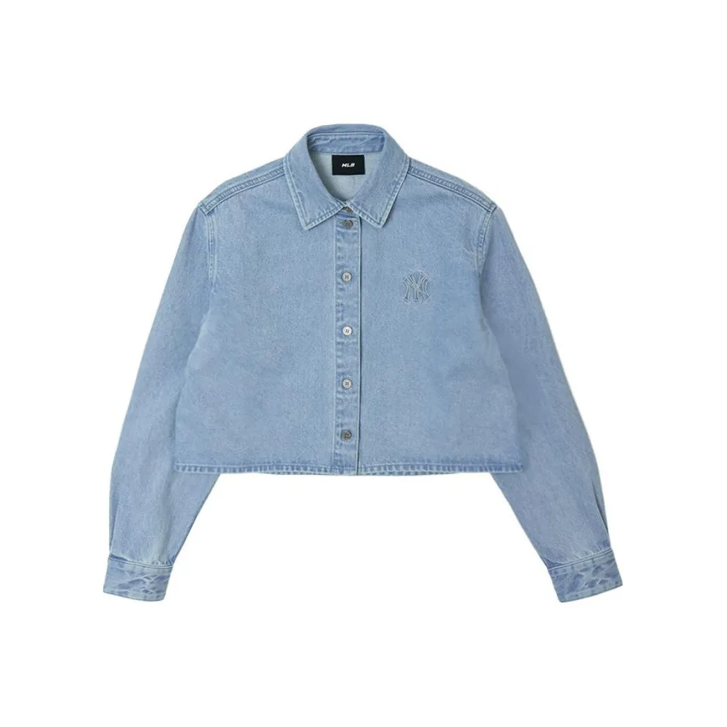 MLB New York Yankees Рубашка Женская Светло-Синяя