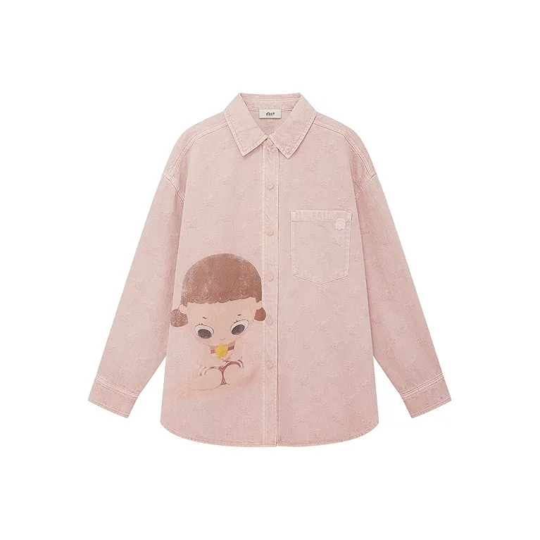 d'zzit x [PAOPAOMATELIANMINGXILIE] Рубашка Женская Розовая