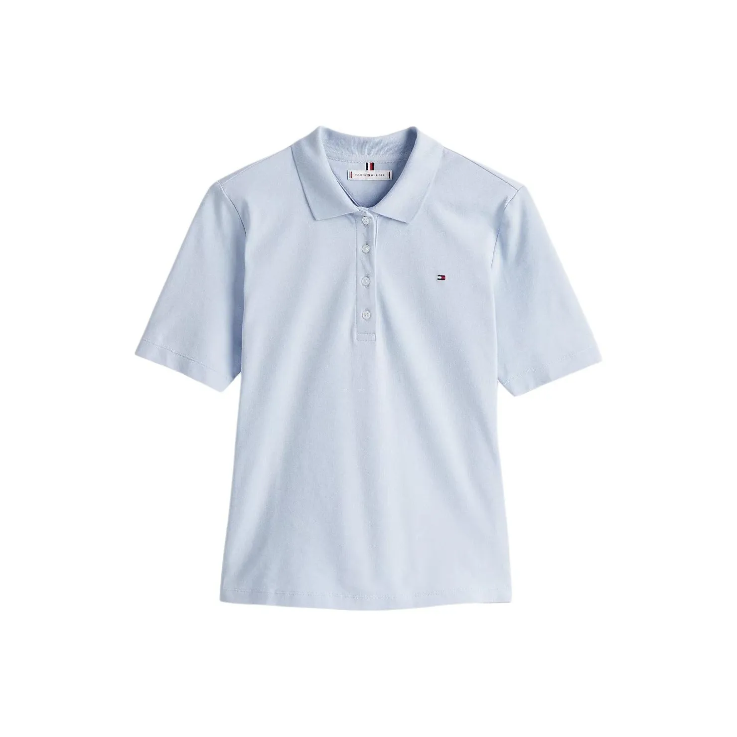 Tommy Hilfiger Поло Женское Светло-Синий