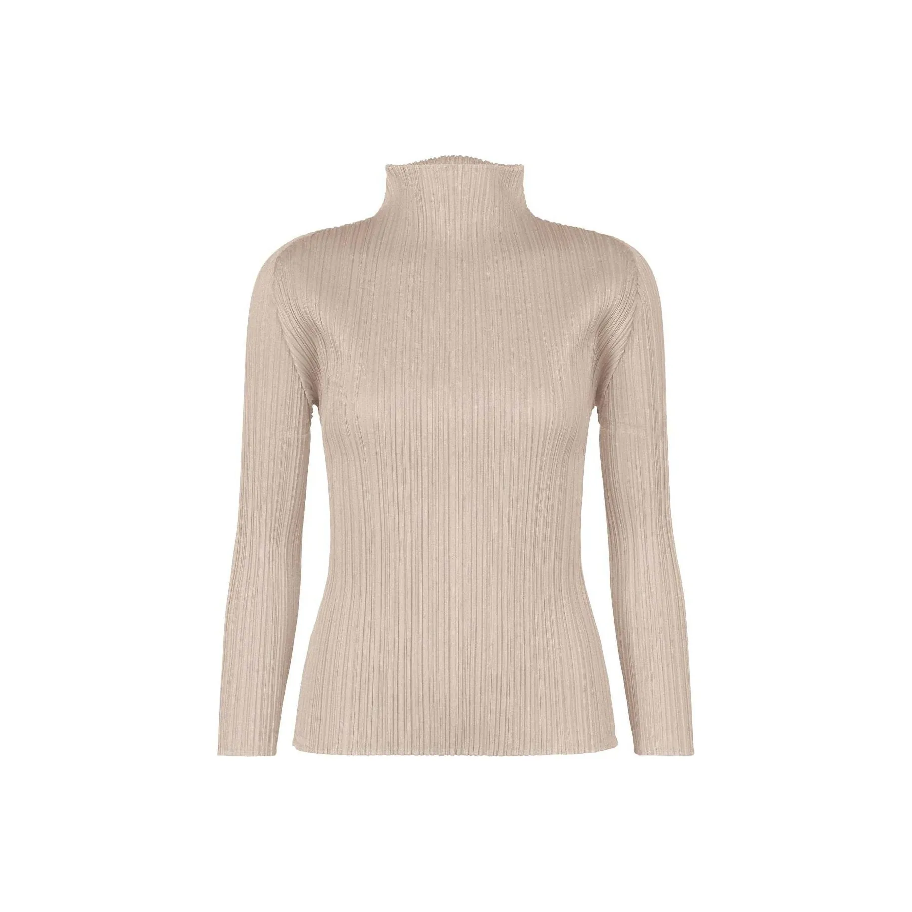 PLEATS PLEASE ISSEY MIYAKE Рубашка Женская Серый Бежевый Ткань