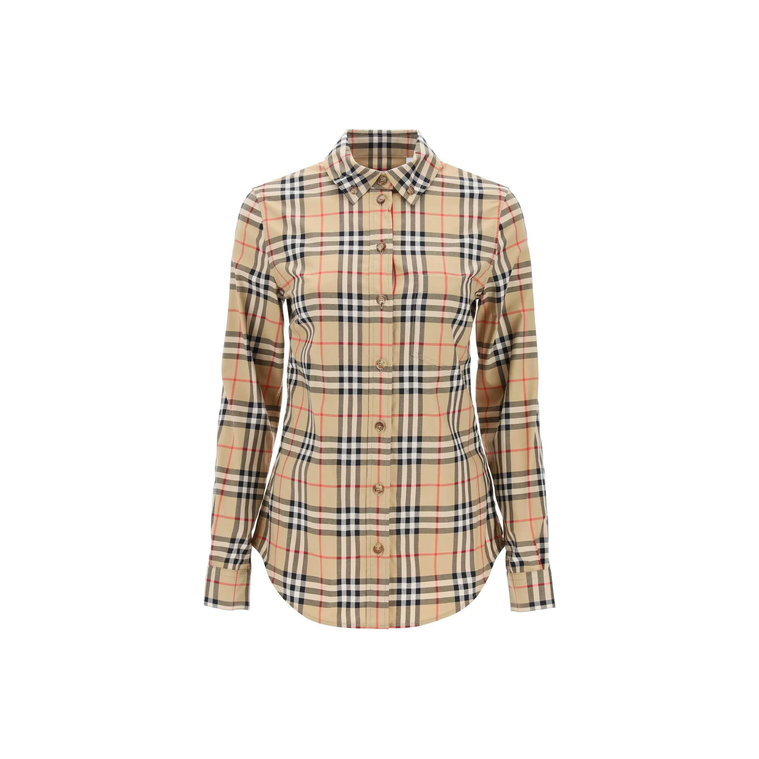 Burberry Women'ss Classic Check Button Down Shirt Vintage Check