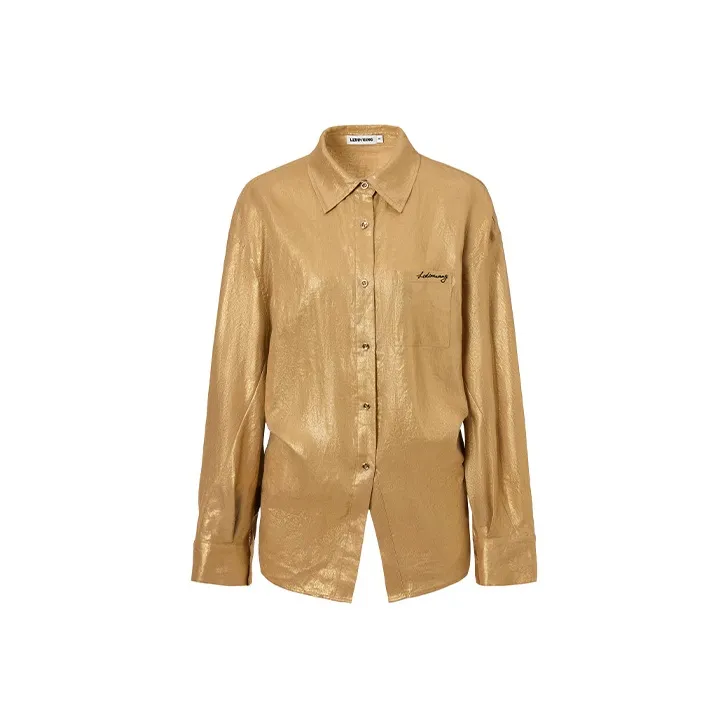 LEDIM WANG SS25 Рубашка Женская Золотая