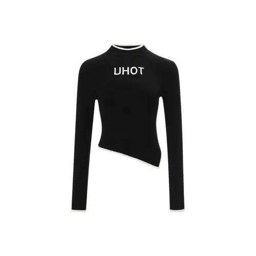 Uhot Черный Женские Трикотаж