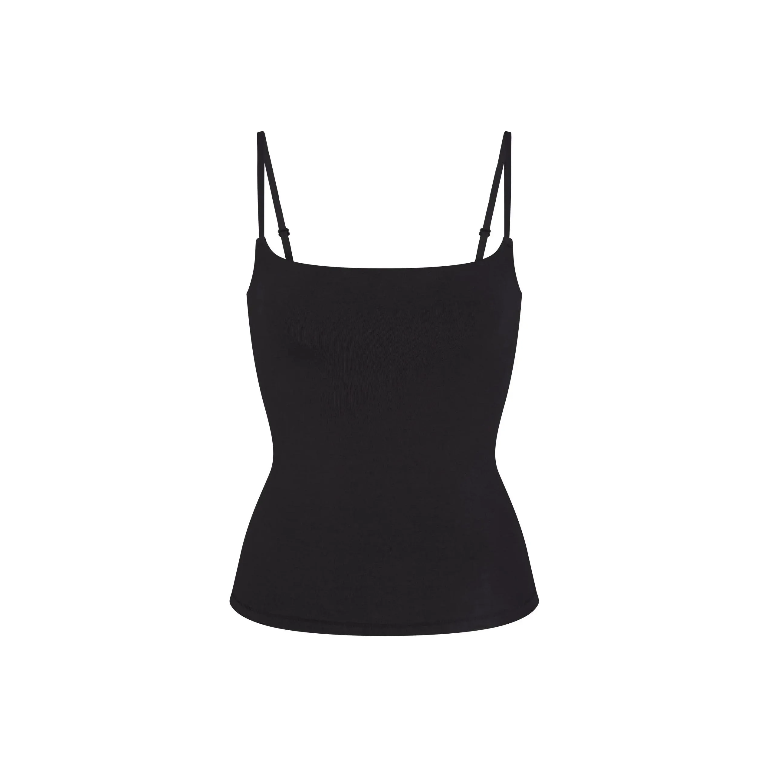 SKIMS Хлопок Джерси CAMI Топ на бретелях Женский SOOT Дымчатый Серый