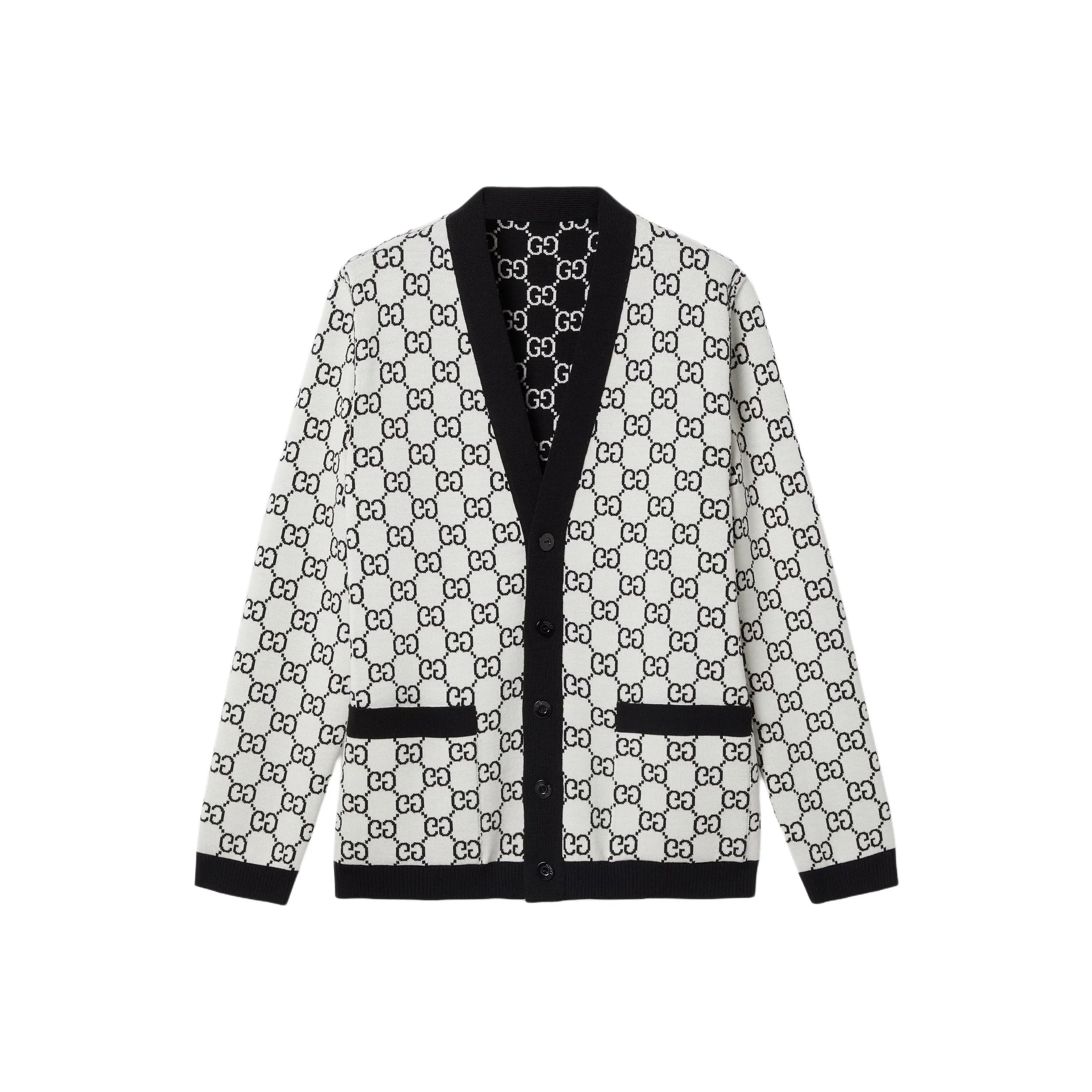 GUCCI Monogrammed Button Up Cardigan