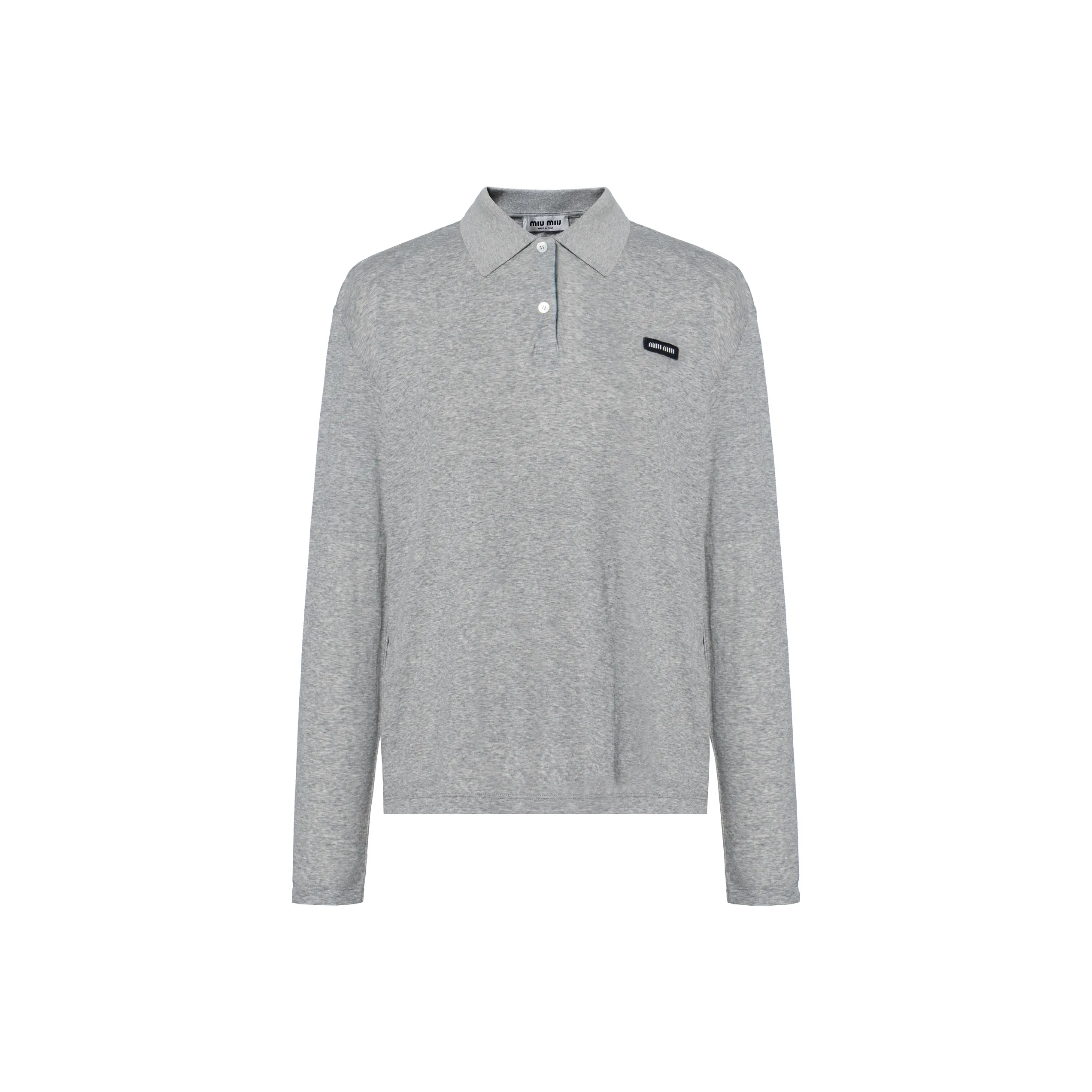 MIU MIU FW24 Polo Shirt Women's Gray