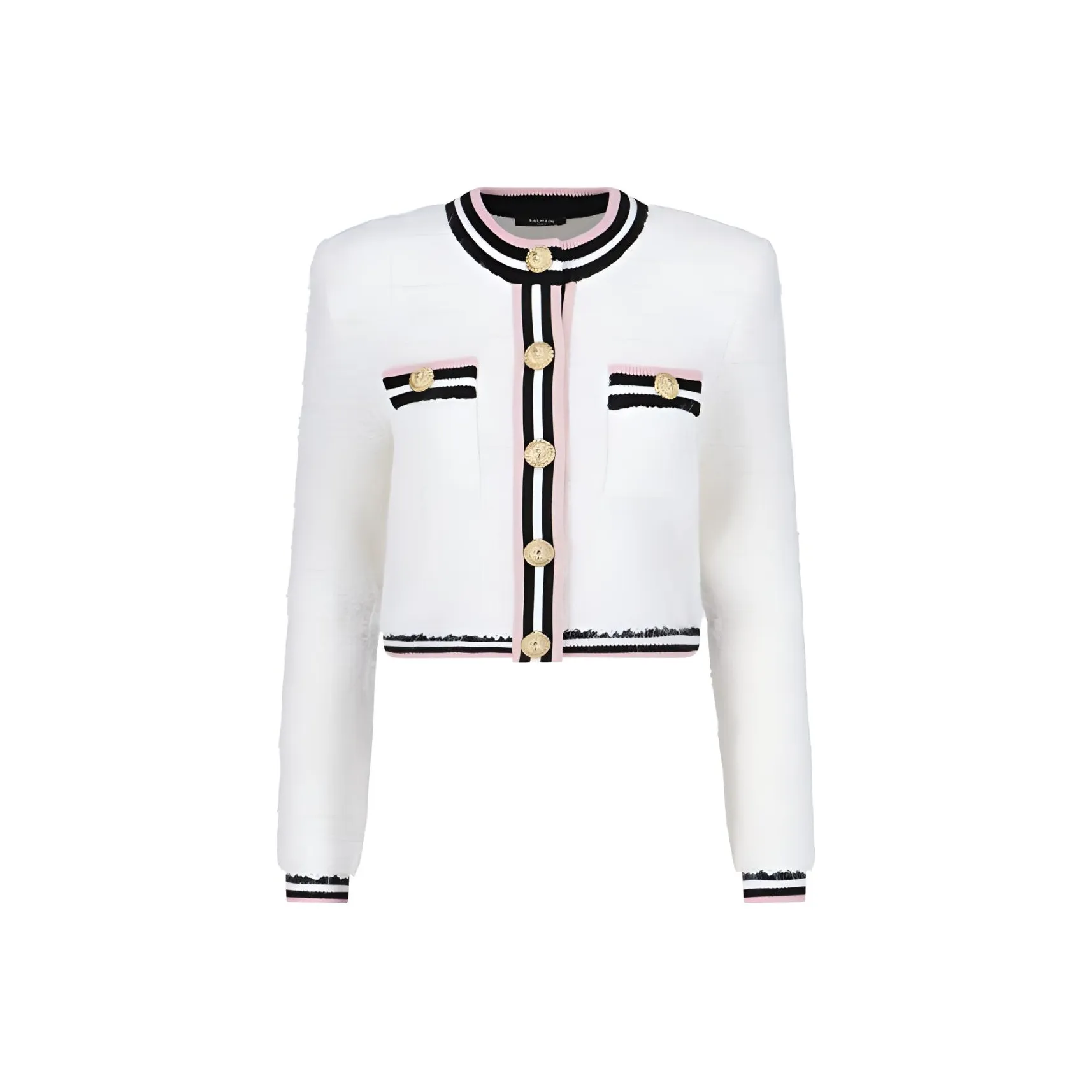BALMAIN Contrasting Stripe Trim Jacket