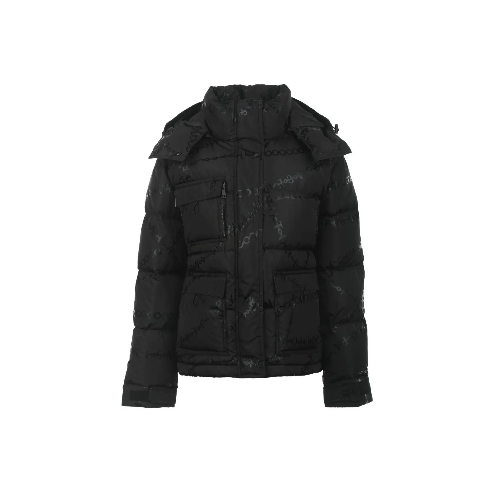 VERSACE JEANS COUTURE Chain-print Puffer Jacket