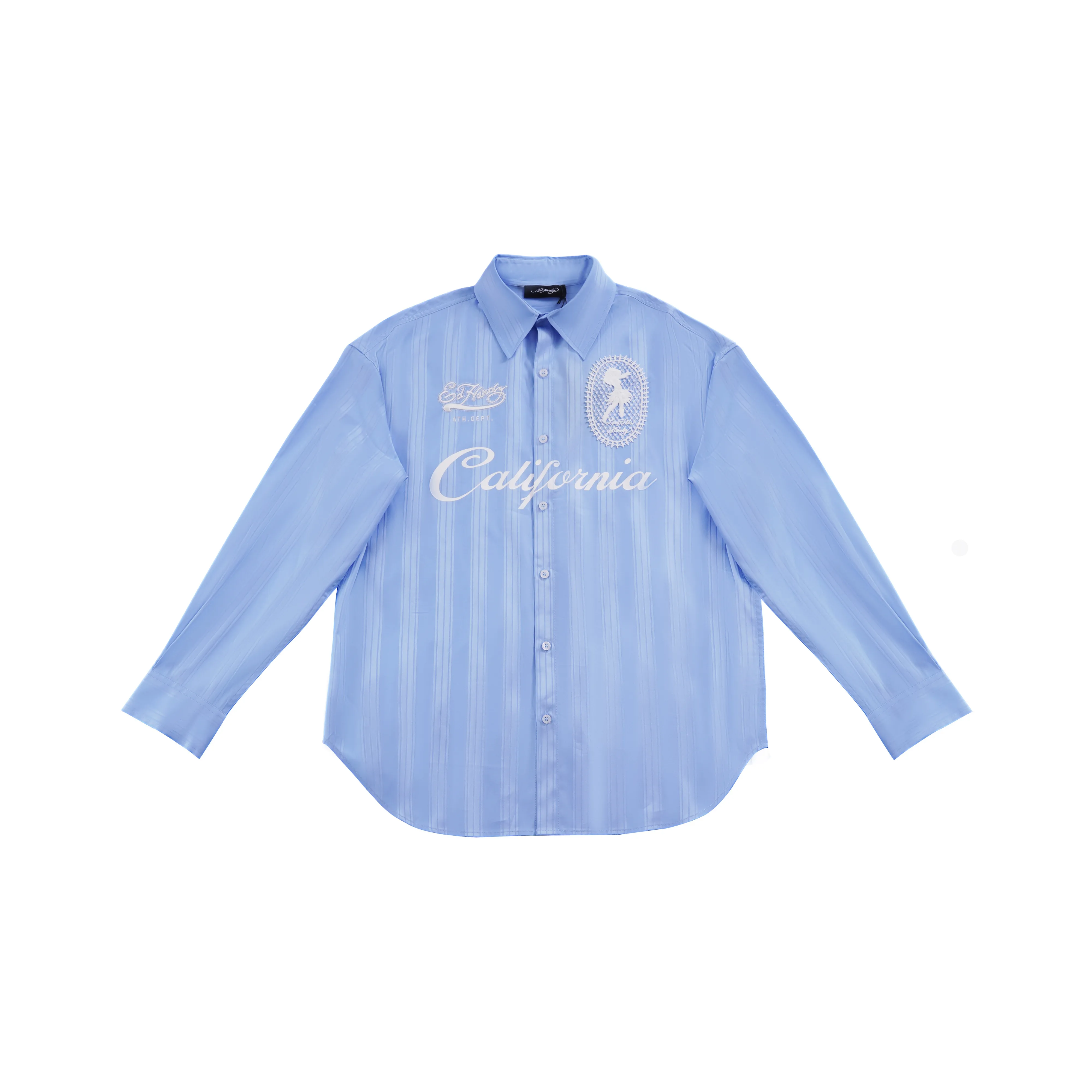 Ed Hardy SS25 Shirt Women's Baby Blue