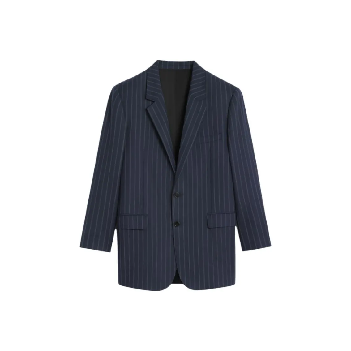 CELINE Bnf Blazer In Striped Wool