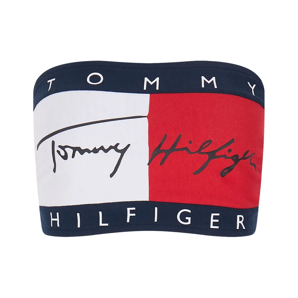 Tommy Hilfiger Strapless Top Women's White, Red, Navy Blue C1G