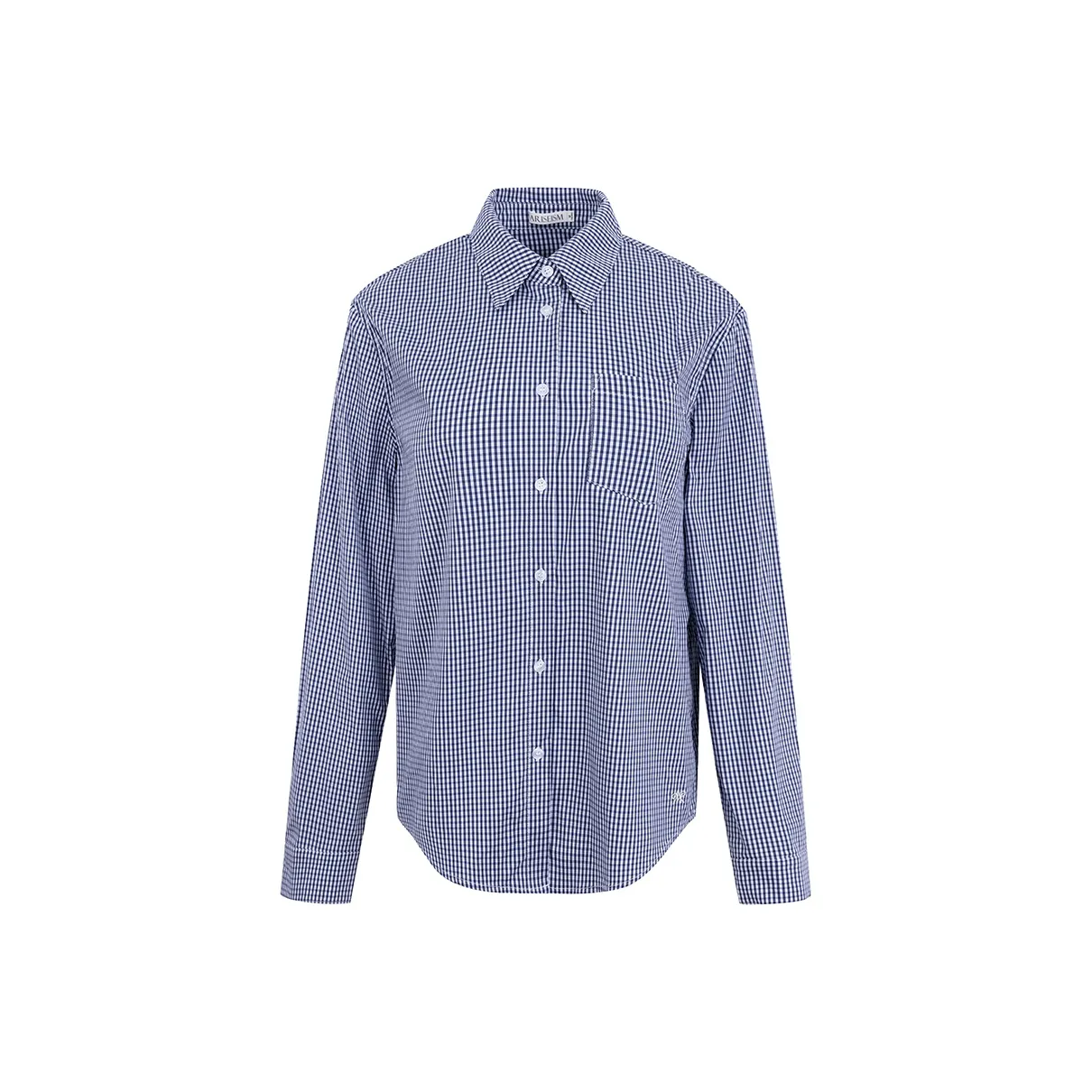 Ariseism Fine Check Long Sleeved Shirt For Women's Fall And Winter Women's