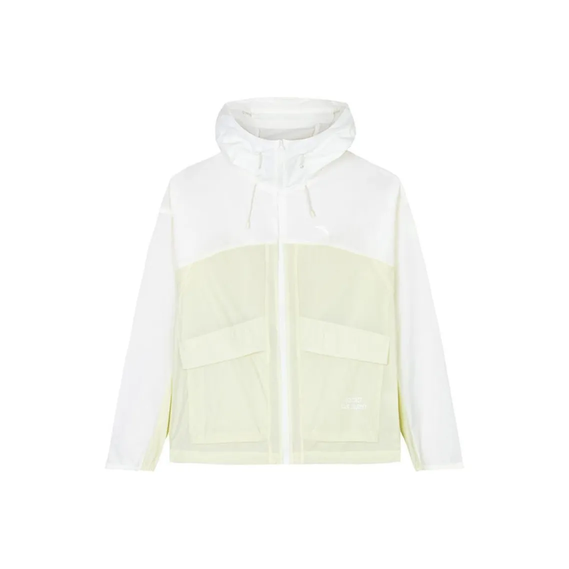 ANTA x National Geographic Outdoor Collection Куртки и пальто Женские Папирус Белый Шампанское Светло-Зеленый