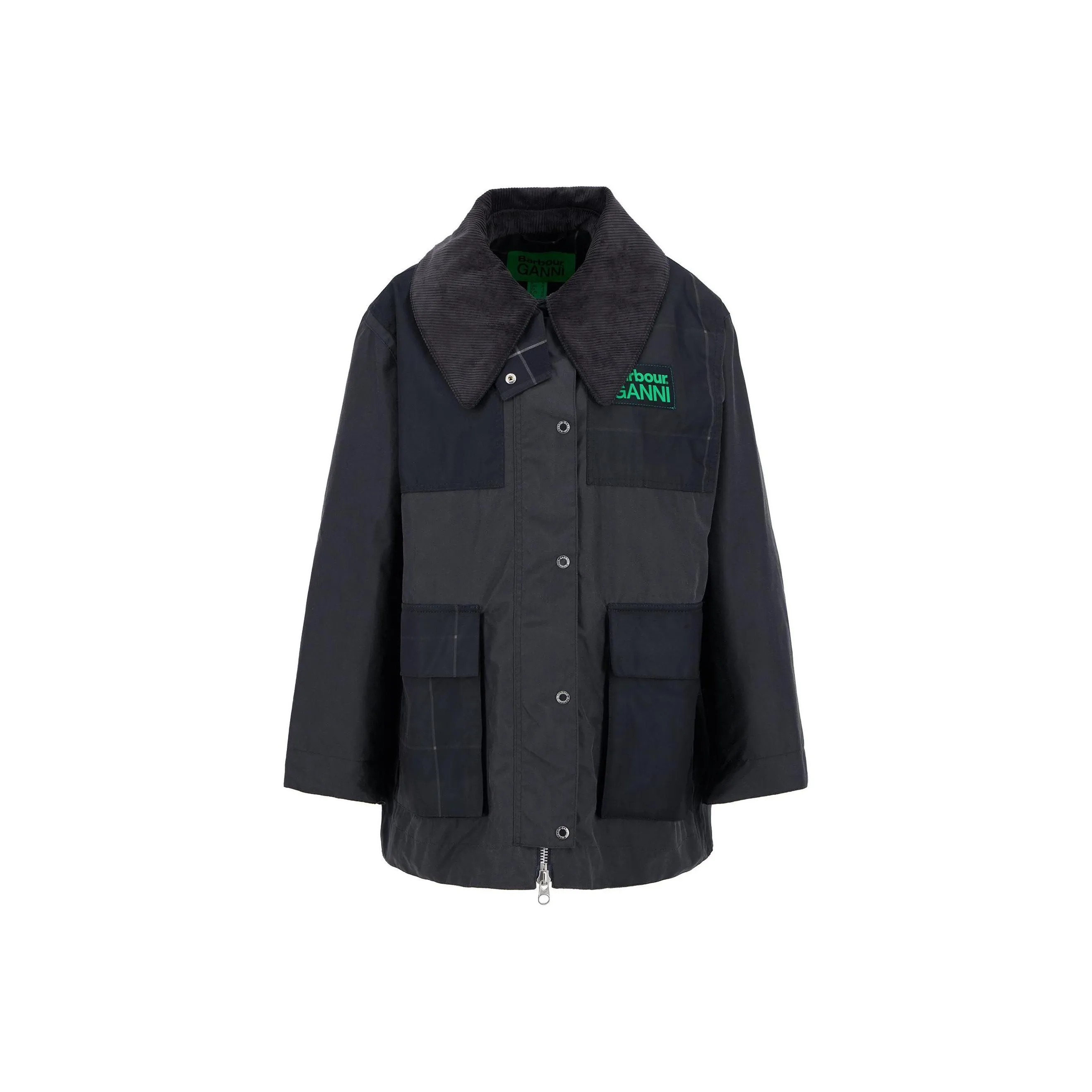 BARBOUR X Ganni Waxed Coat