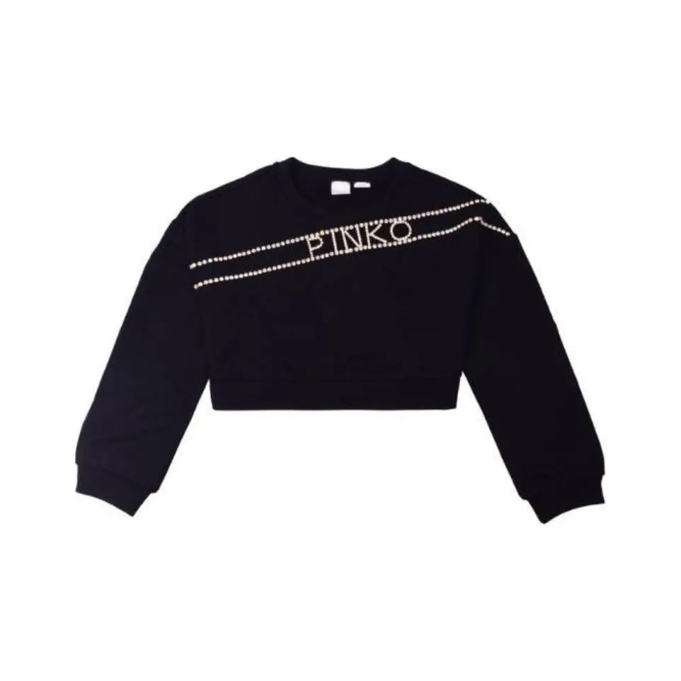 Barrie T-shirt girocollo con applicazione Bianco